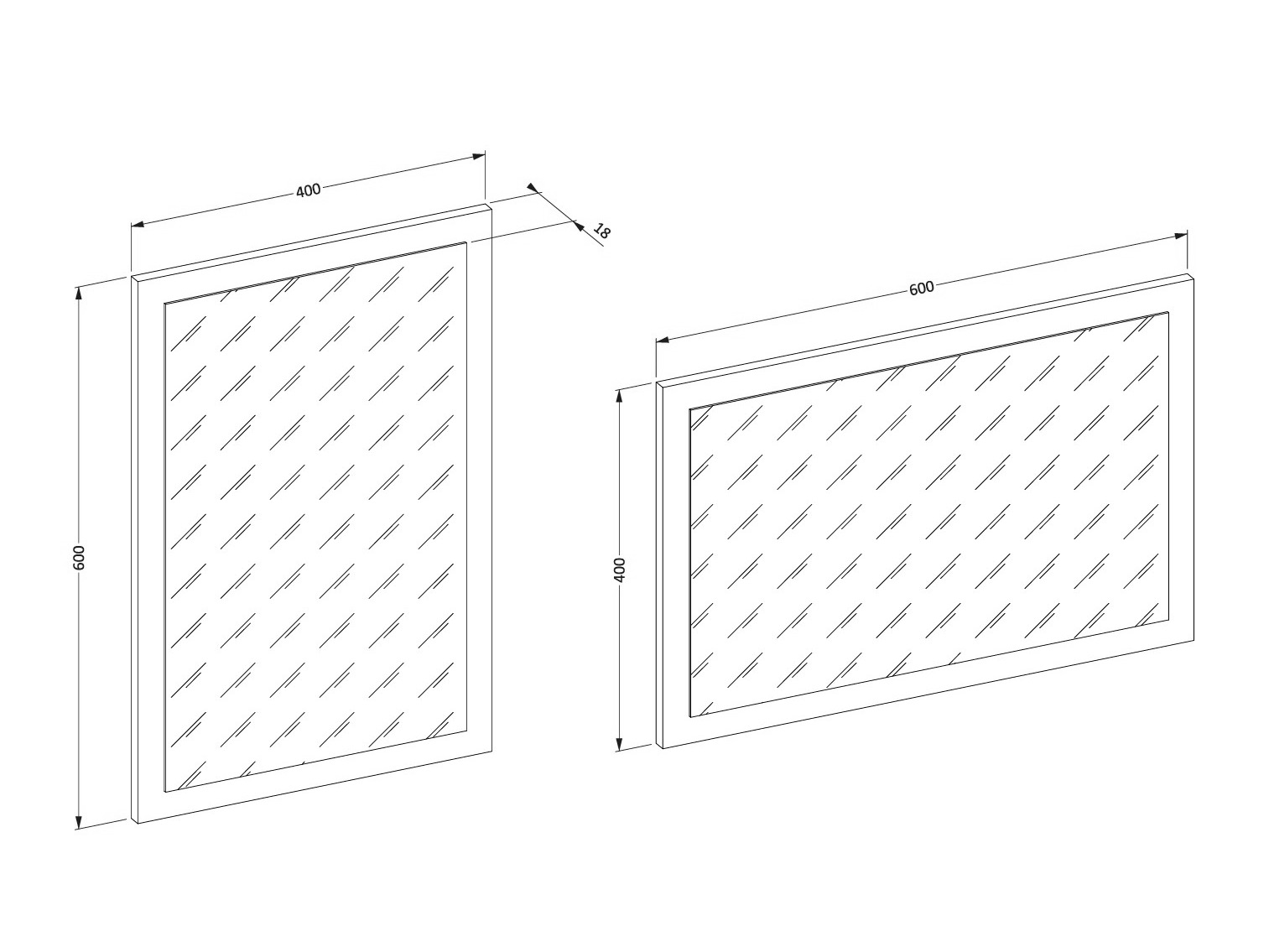 Peegel Alfere 115 (Valge)