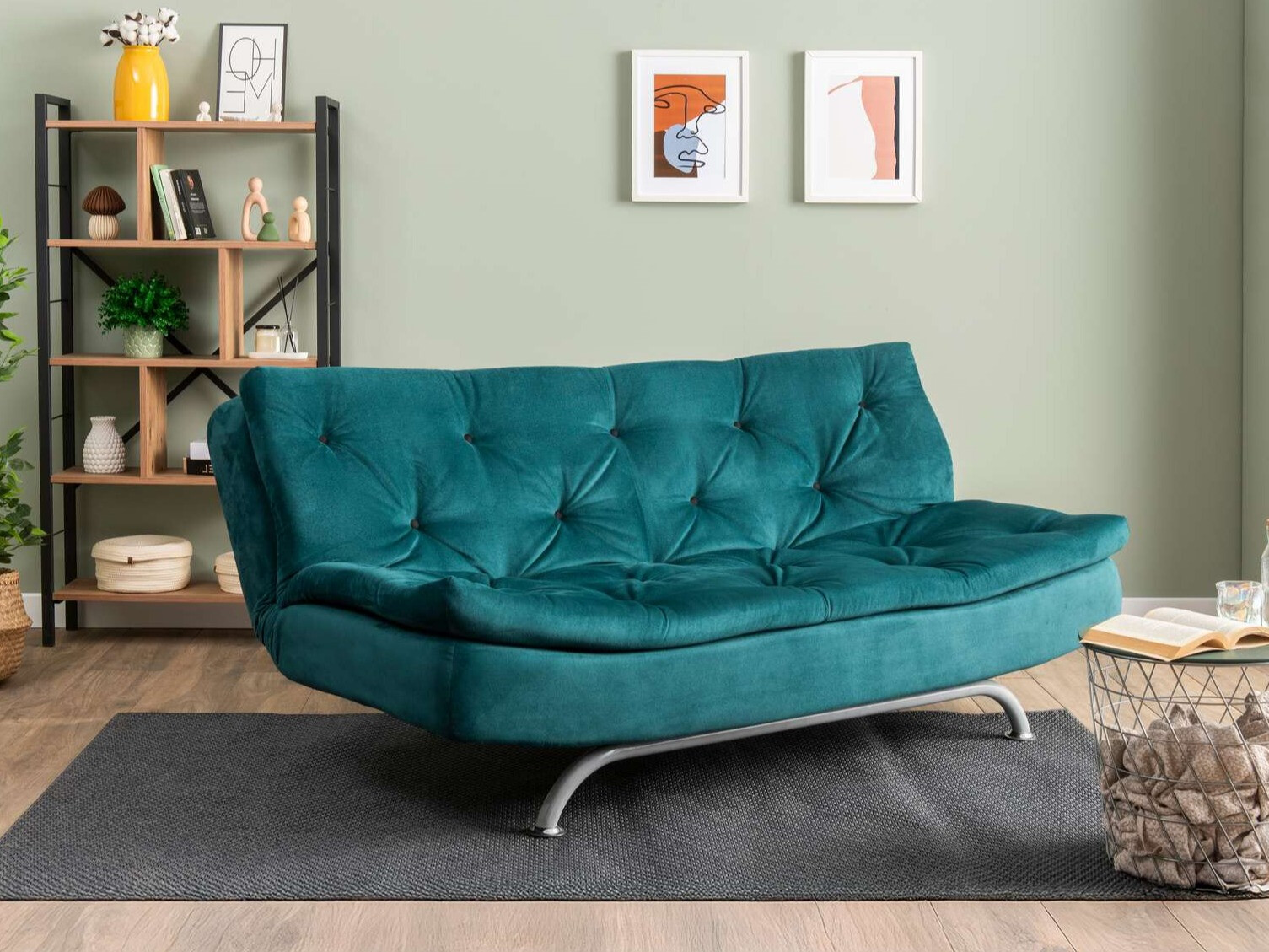 Diivanvoodi Altadena 605 (Türkiis)