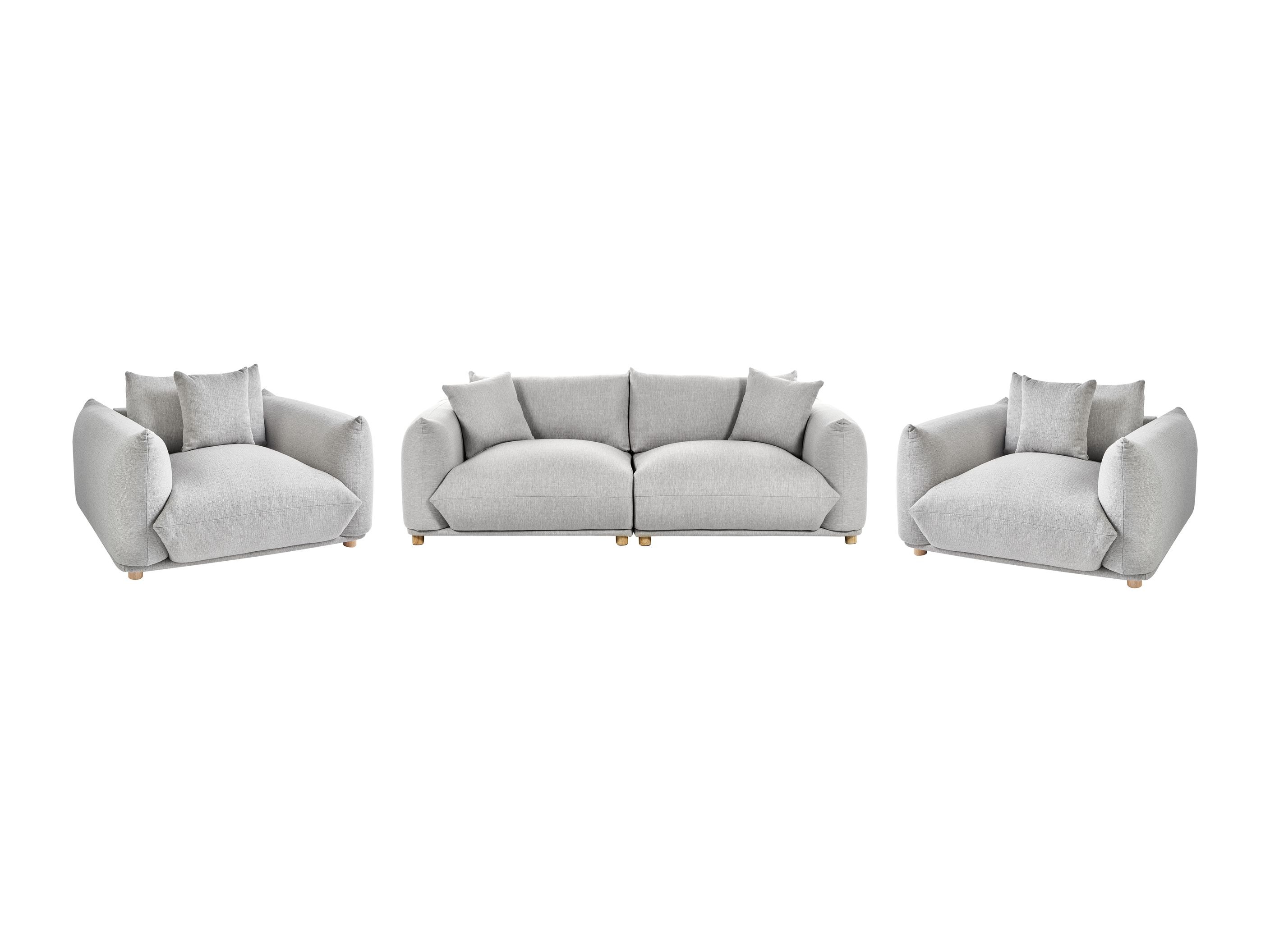 Pehme mööbli komplekt Berwyn 2724 (Helehall)