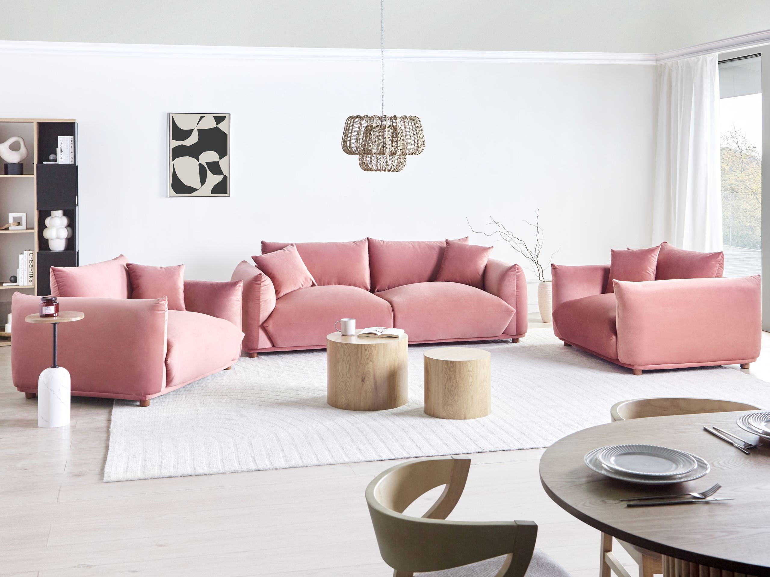 Pehme mööbli komplekt Berwyn 2724 (Roosikarva)