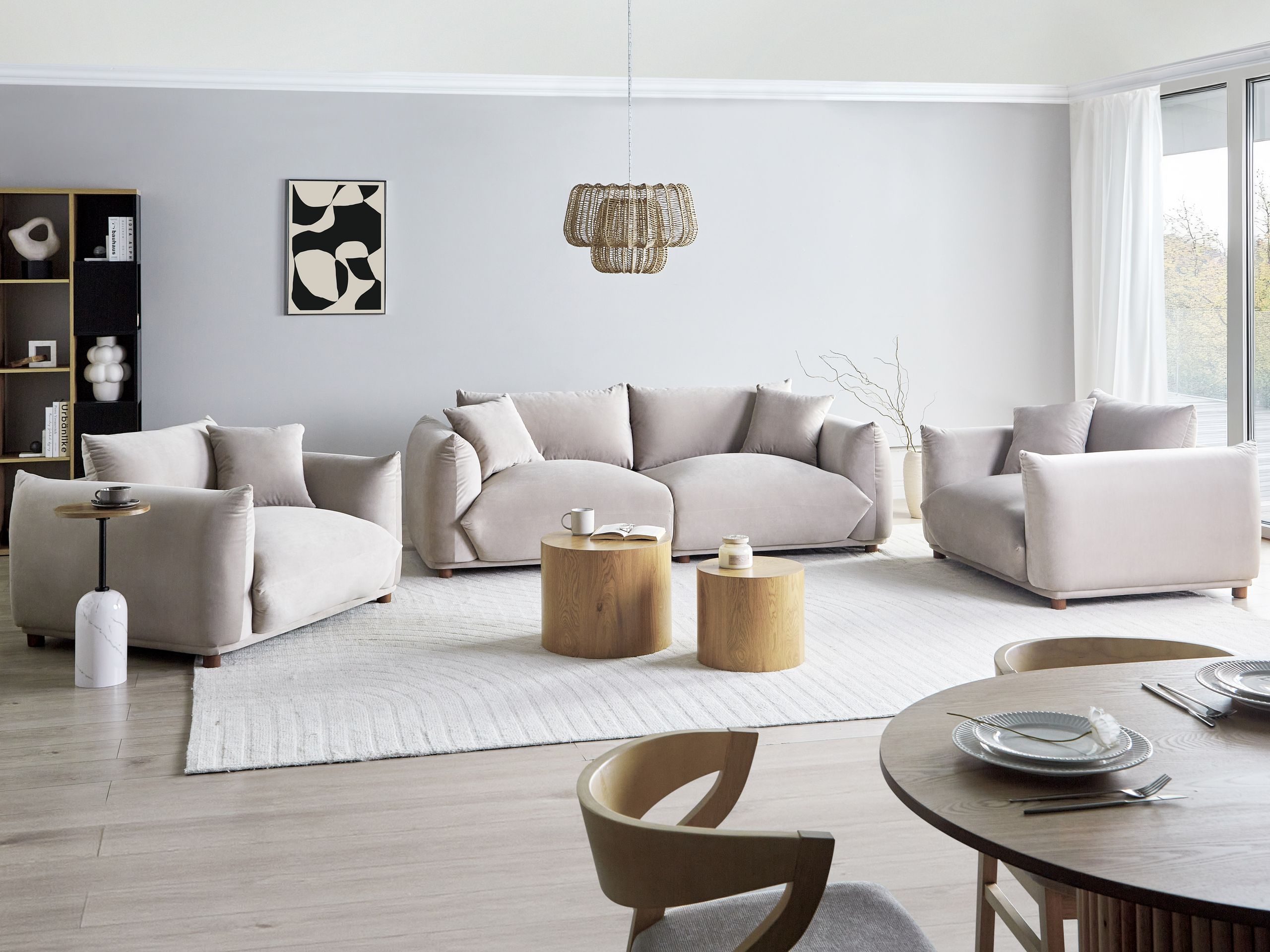 Pehme mööbli komplekt Berwyn 2724 (Taupe)