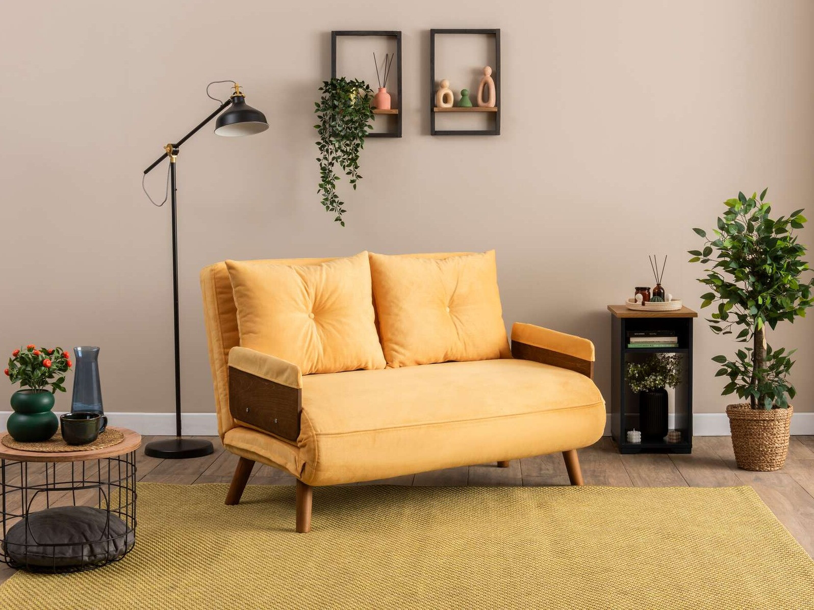 Diivanvoodi Altadena 606 (Helekollane)