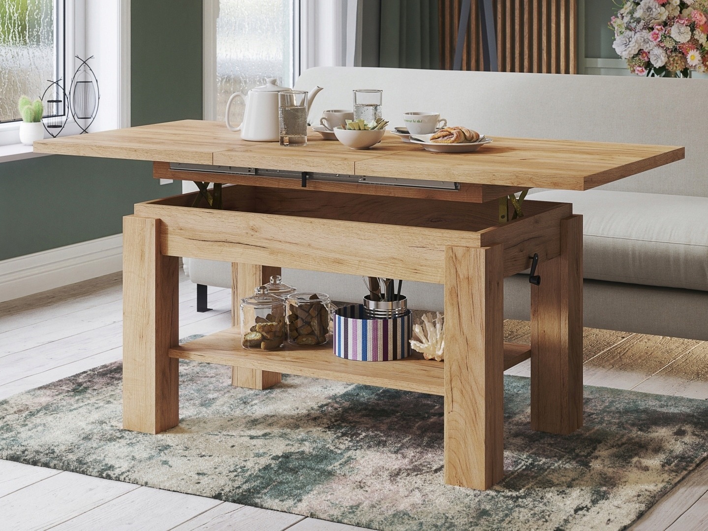 Transformer diivanilaud Glendale 100 (Käsitöö kuldne tamm)