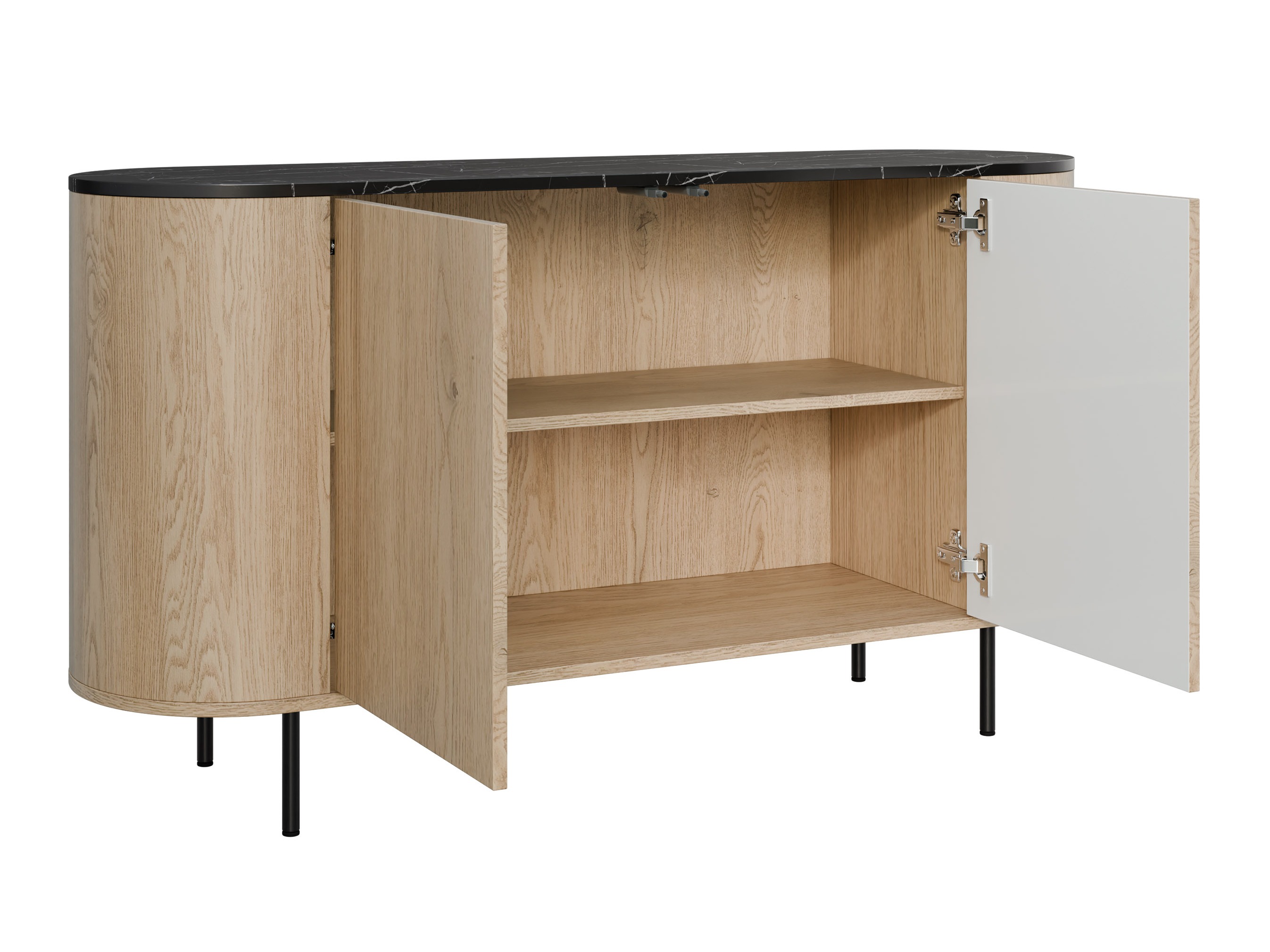 Elutoa komplekt Comfivo Livtena (Must marmor + Must)