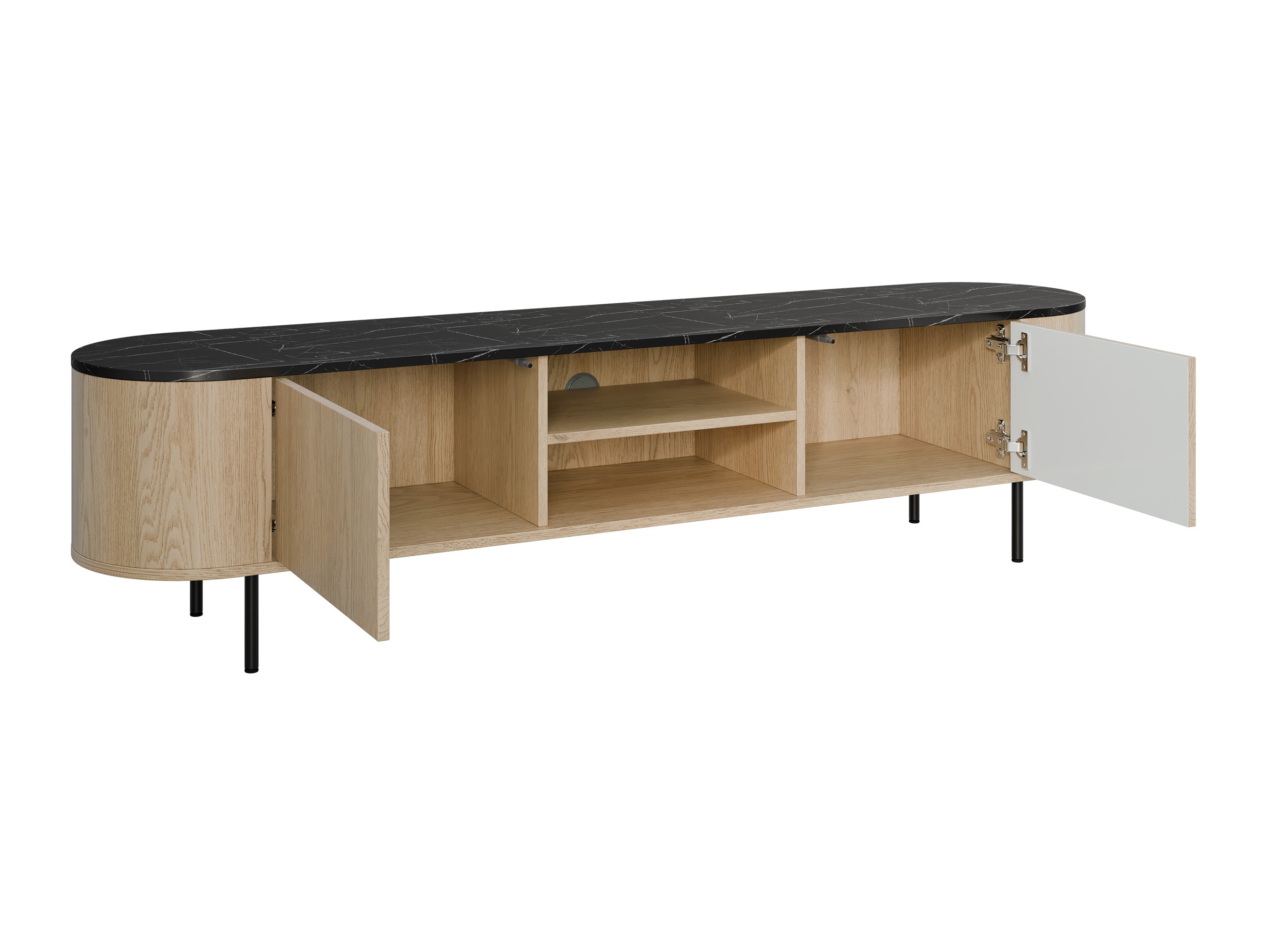 Elutoa komplekt Comfivo Livtena (Must marmor + Must)