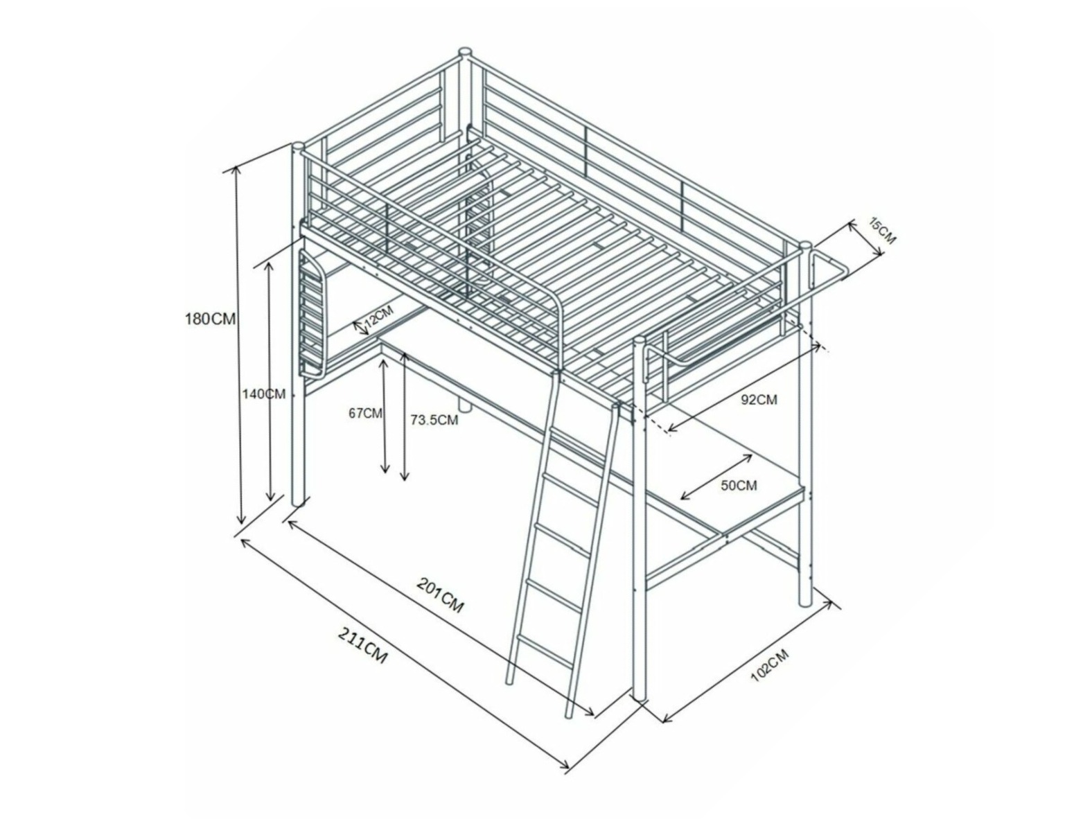 Kõrge voodi Houston 1974