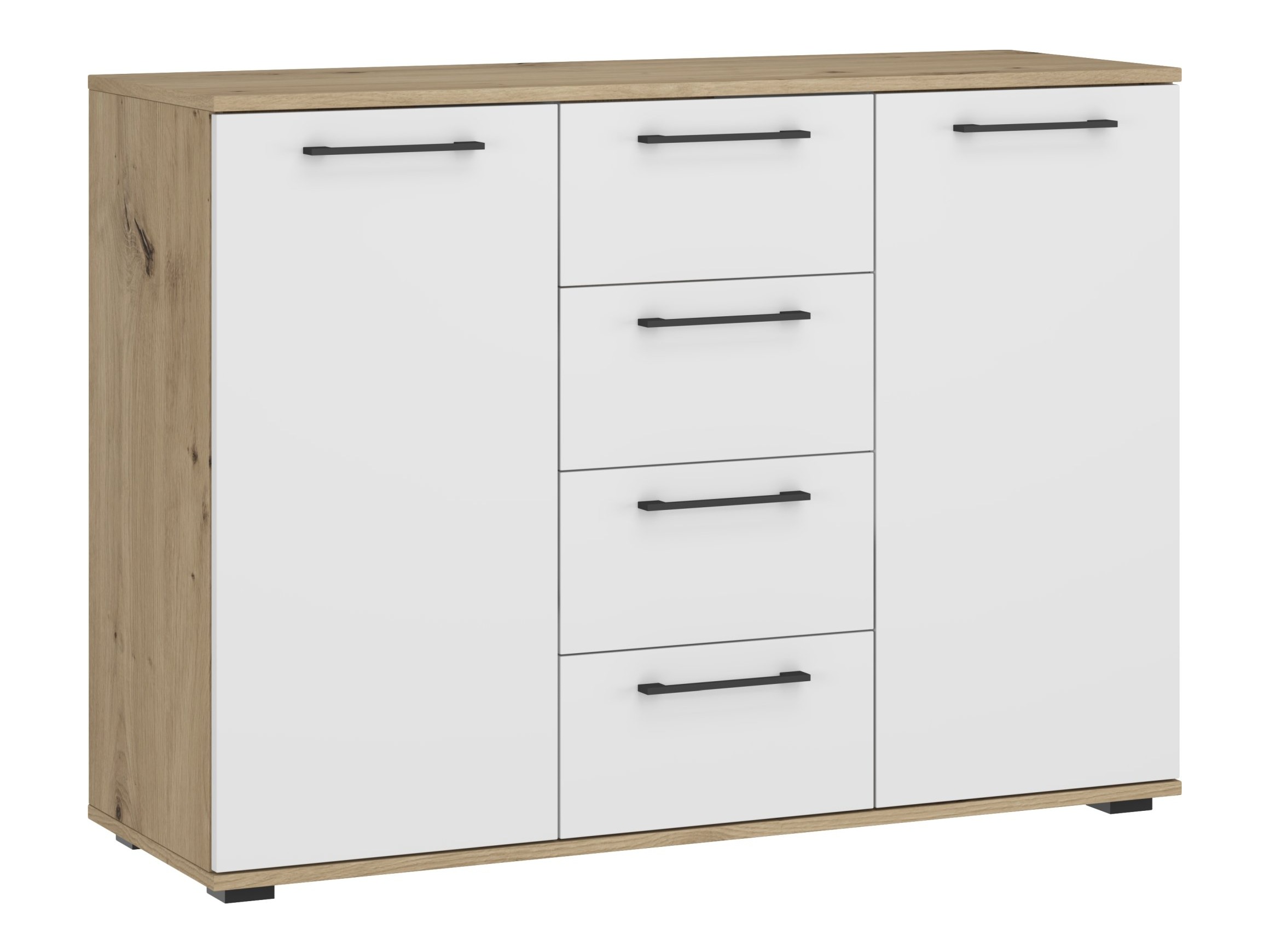 Kummut Houston 1977 (Valge + Artisan tamm)