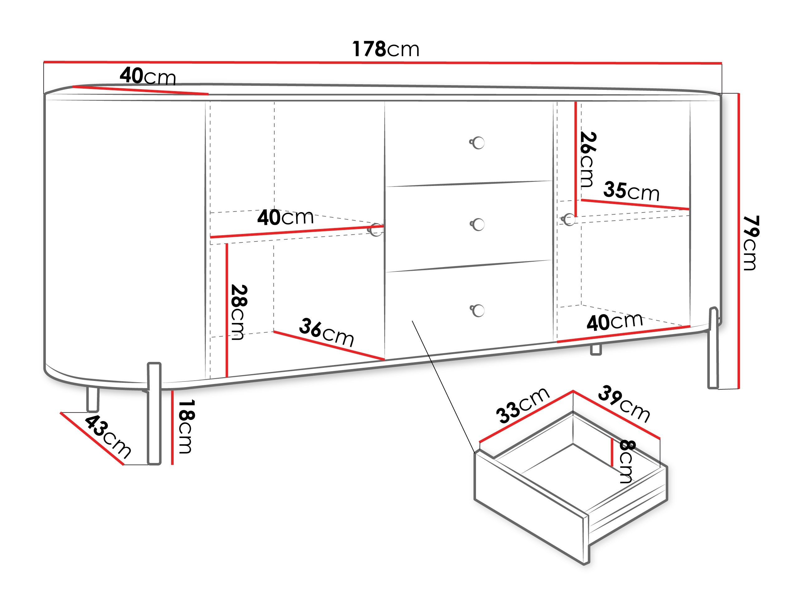Kummut Comfivo Mirsoni