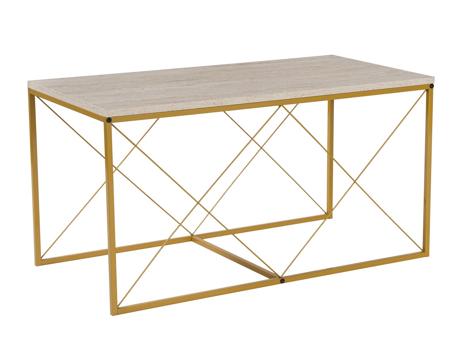 Diivanilaudade komplekt Kailua 2619 (Hele travertiin + Kuldne)