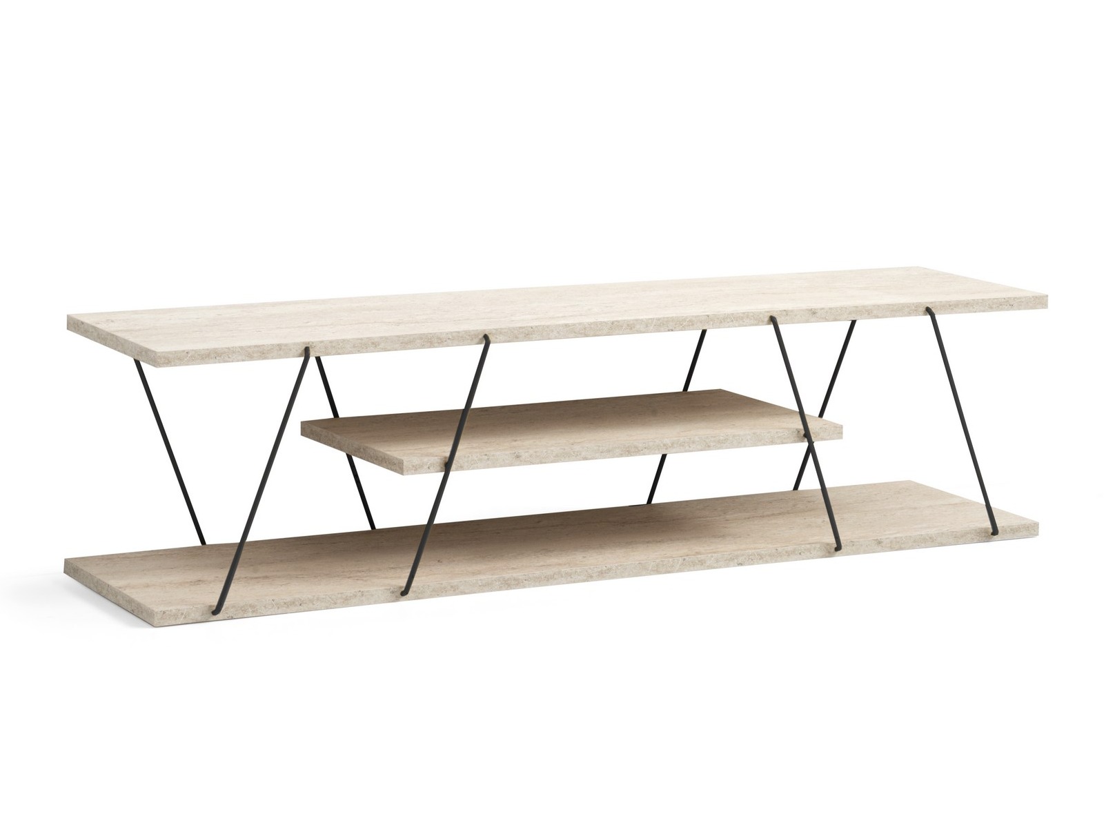 TV-alus Kailua 365 (Hele travertiin + Must)