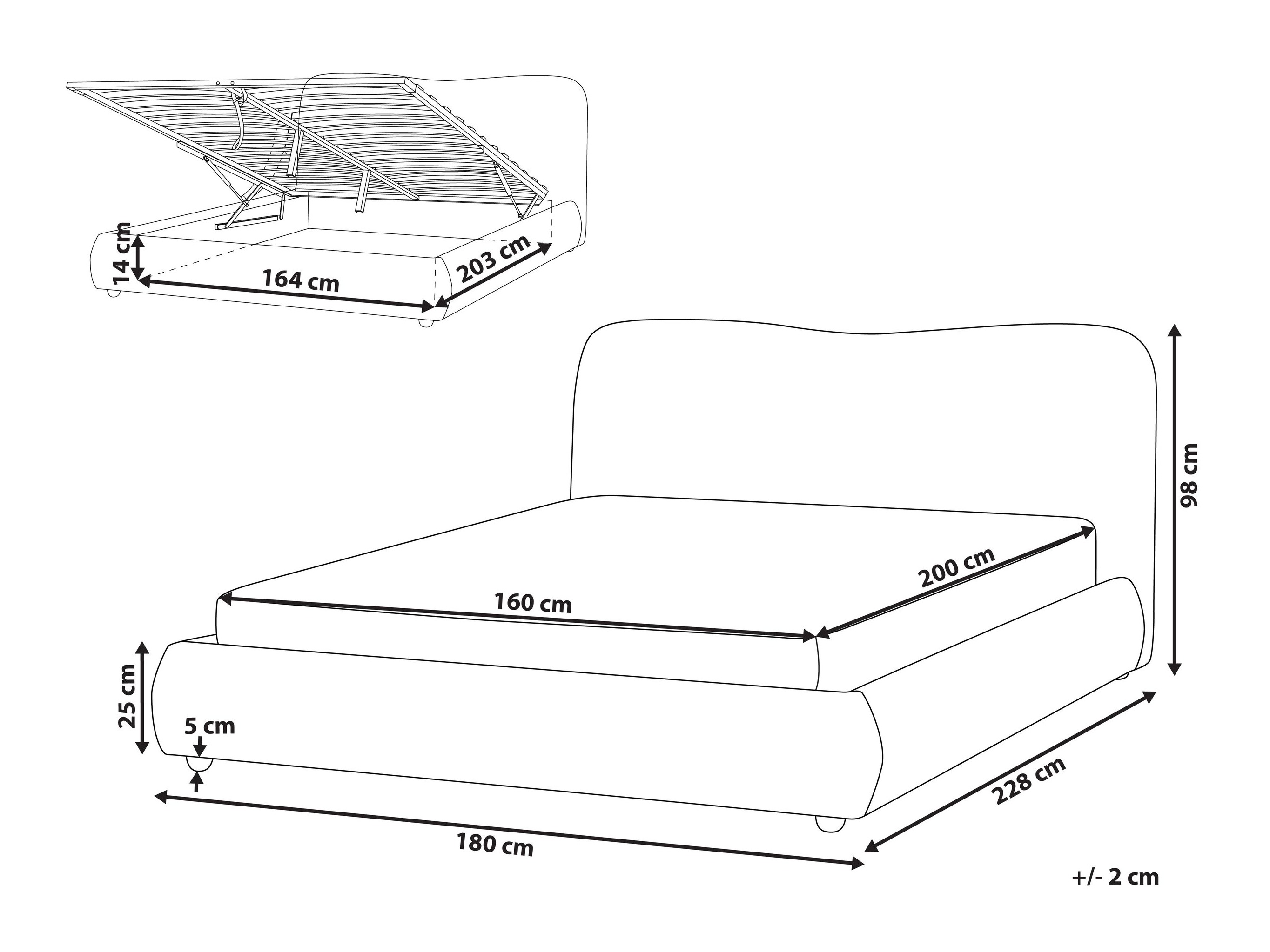 Voodi Berwyn 2735 (Beež)