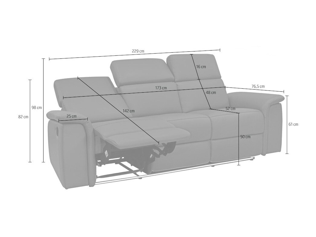 Diivan recliner Beldalo 103 (Hall)