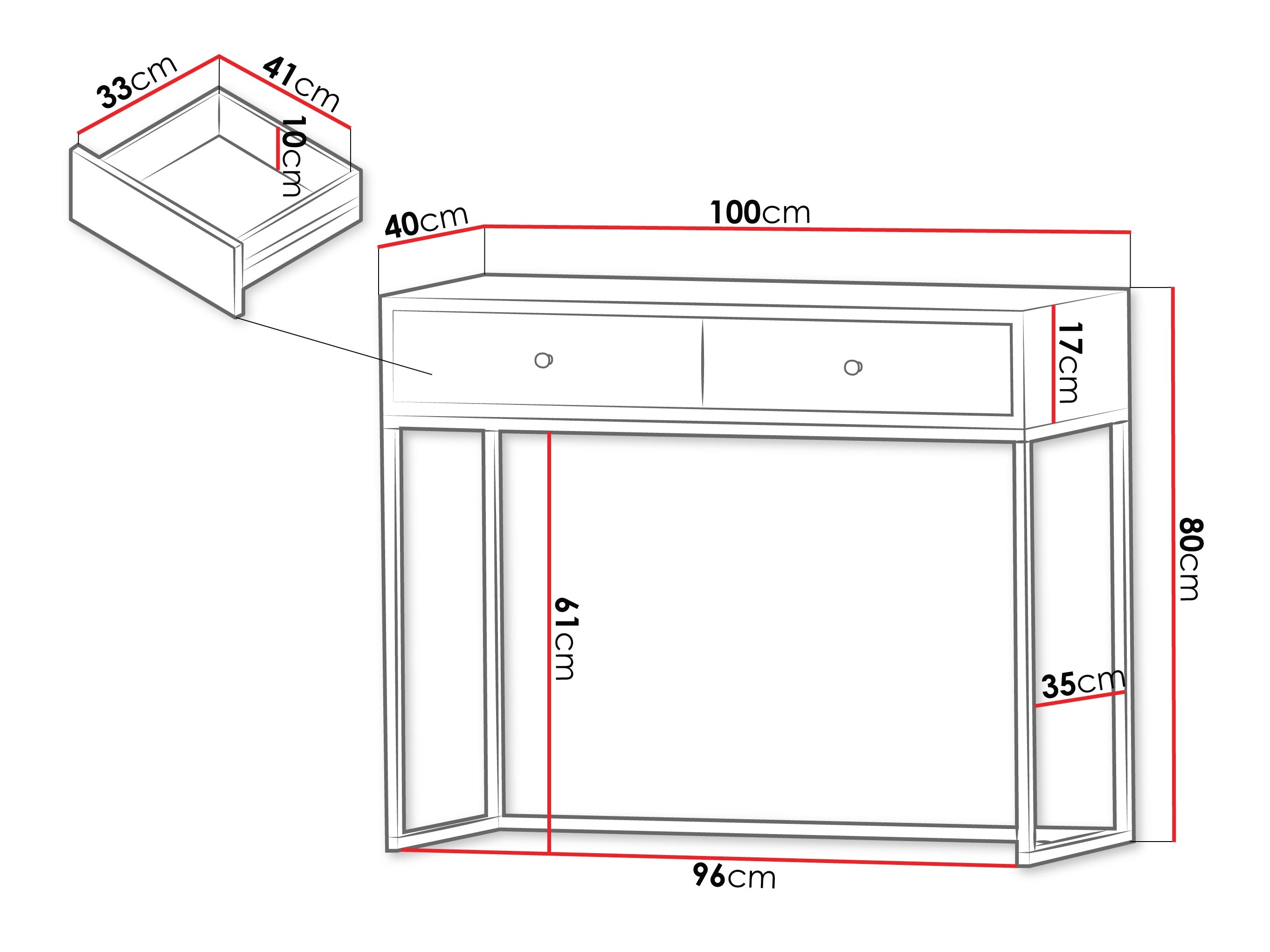 Konsoollaud Comfivo 453 (Valge)