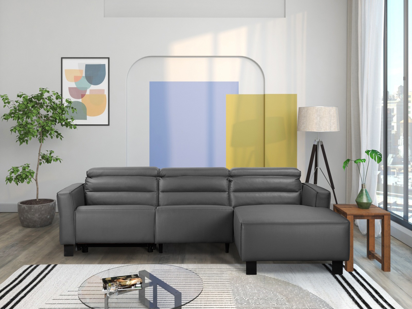 Pehme nurga recliner Denton 1486 (Hall)
