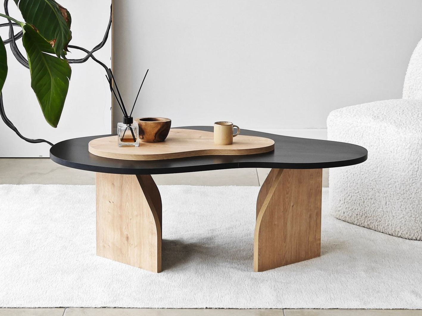 Diivanilaud Kailua 2633 (Must + Tamm)