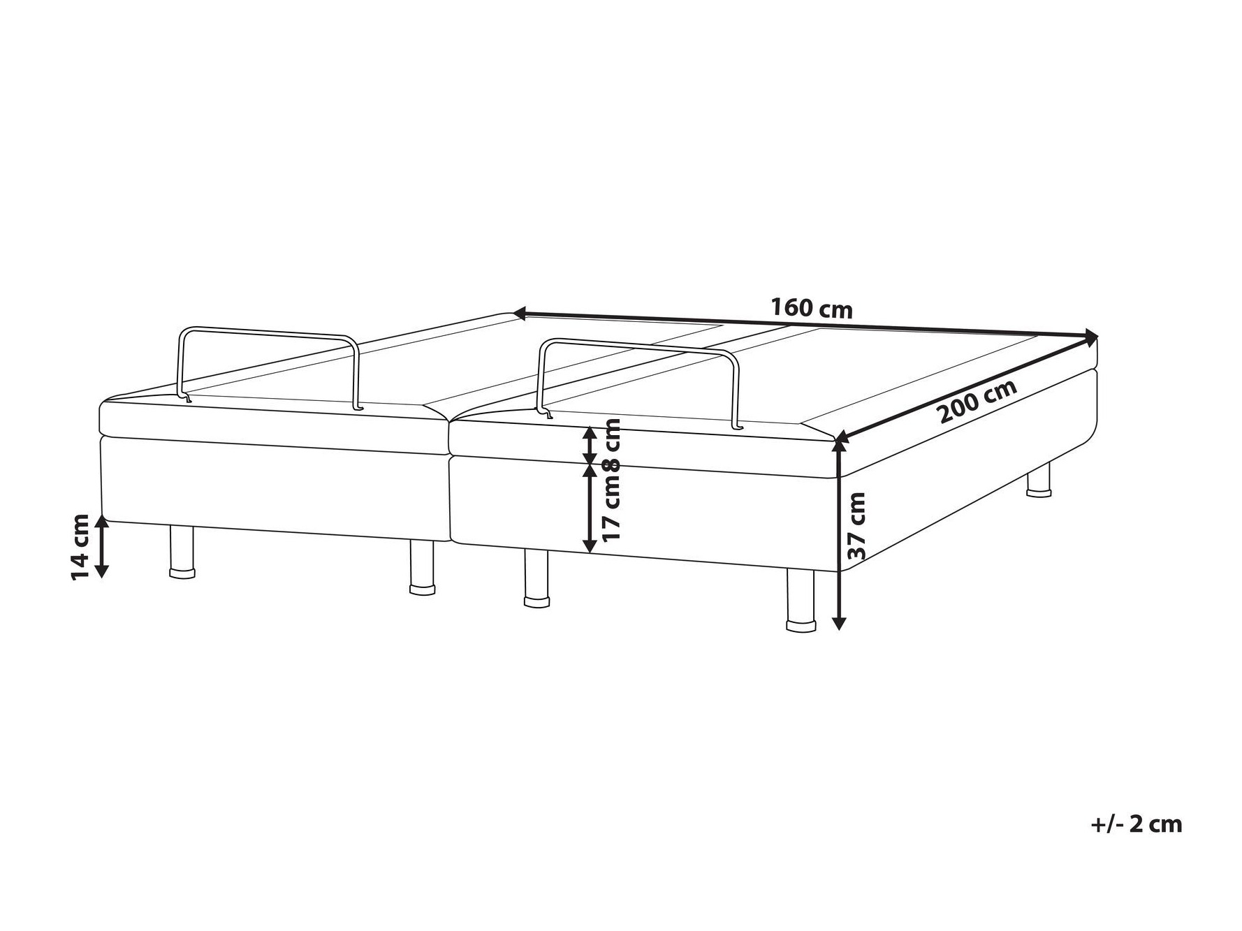 Voodi Berwyn 2750 (Tumehall)