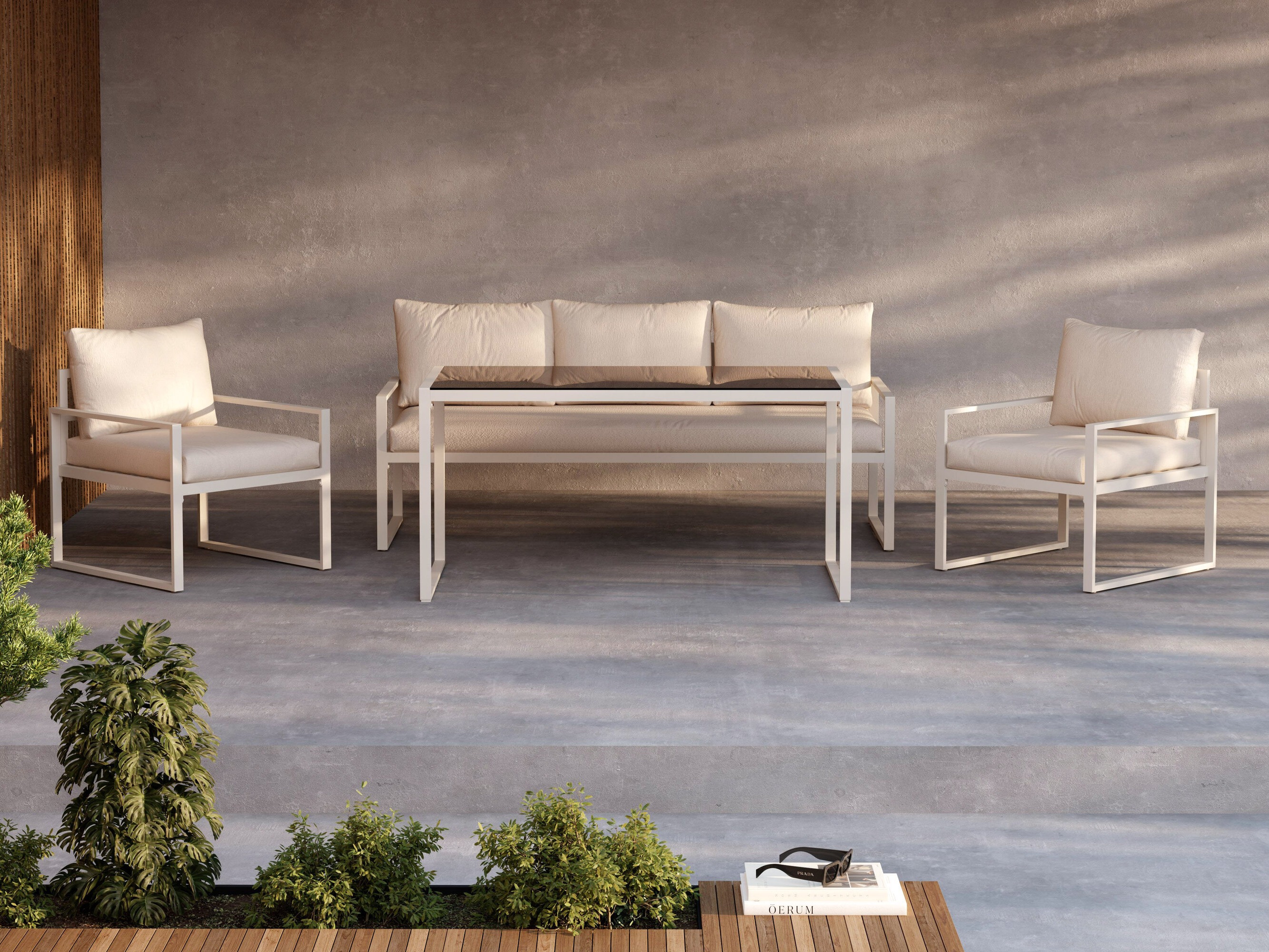 Aiamööblikomplekt Dallas 4733 (Beež)