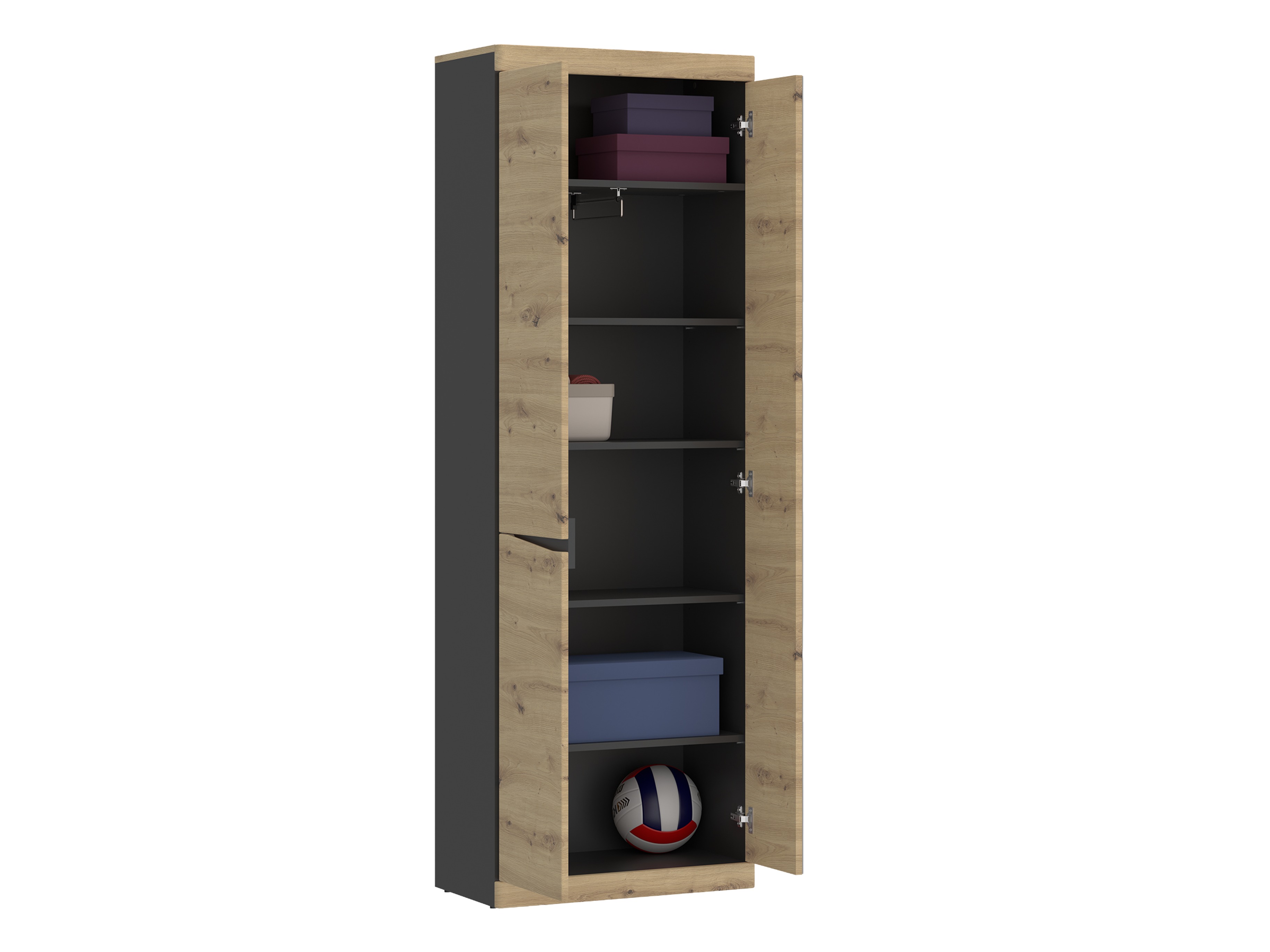 Riidekapp Venlori 118 (Artisan tamm + Antratsiit)