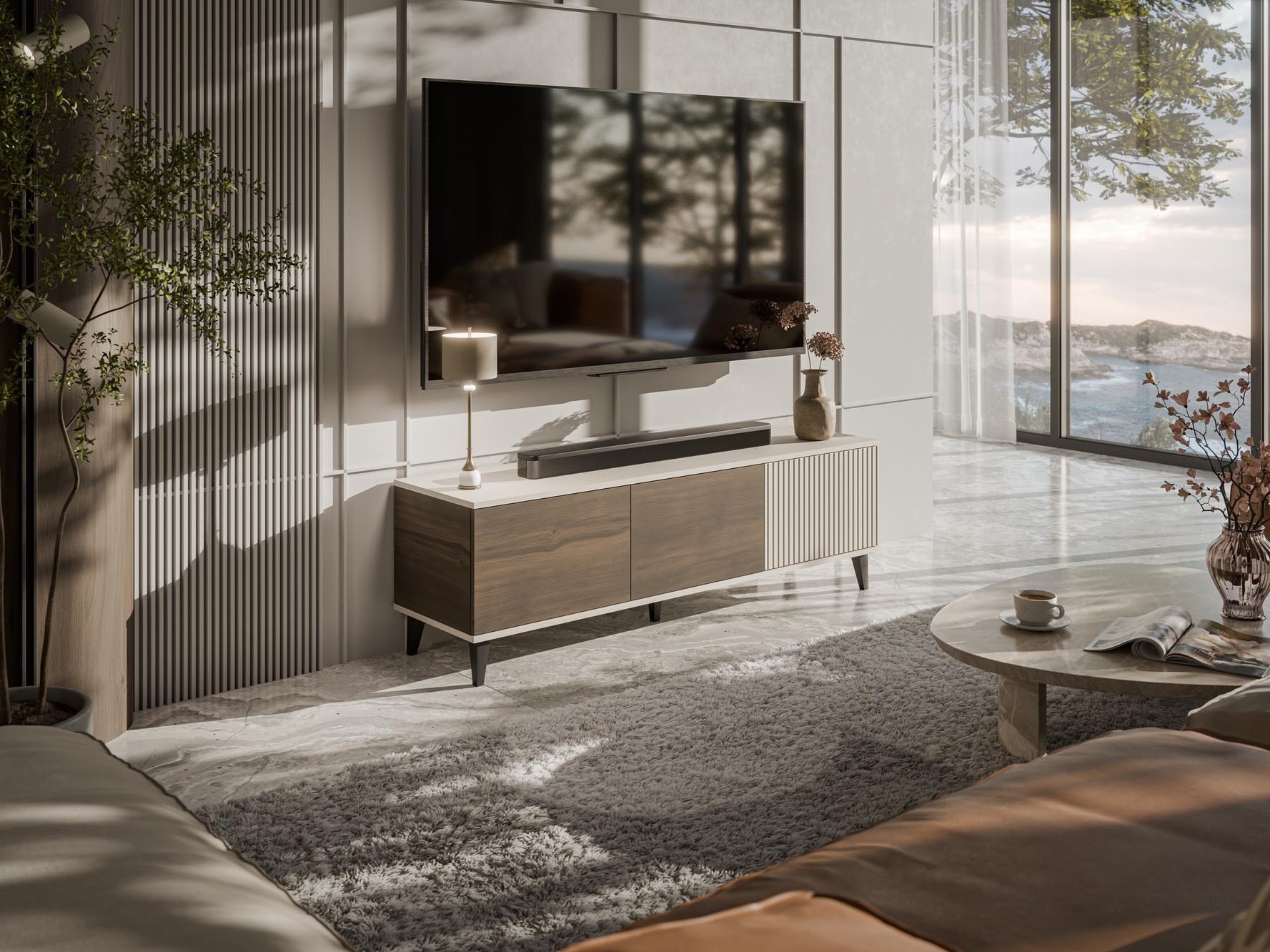 TV-alus Luelia 115 (Pähkel + Kašmiir)