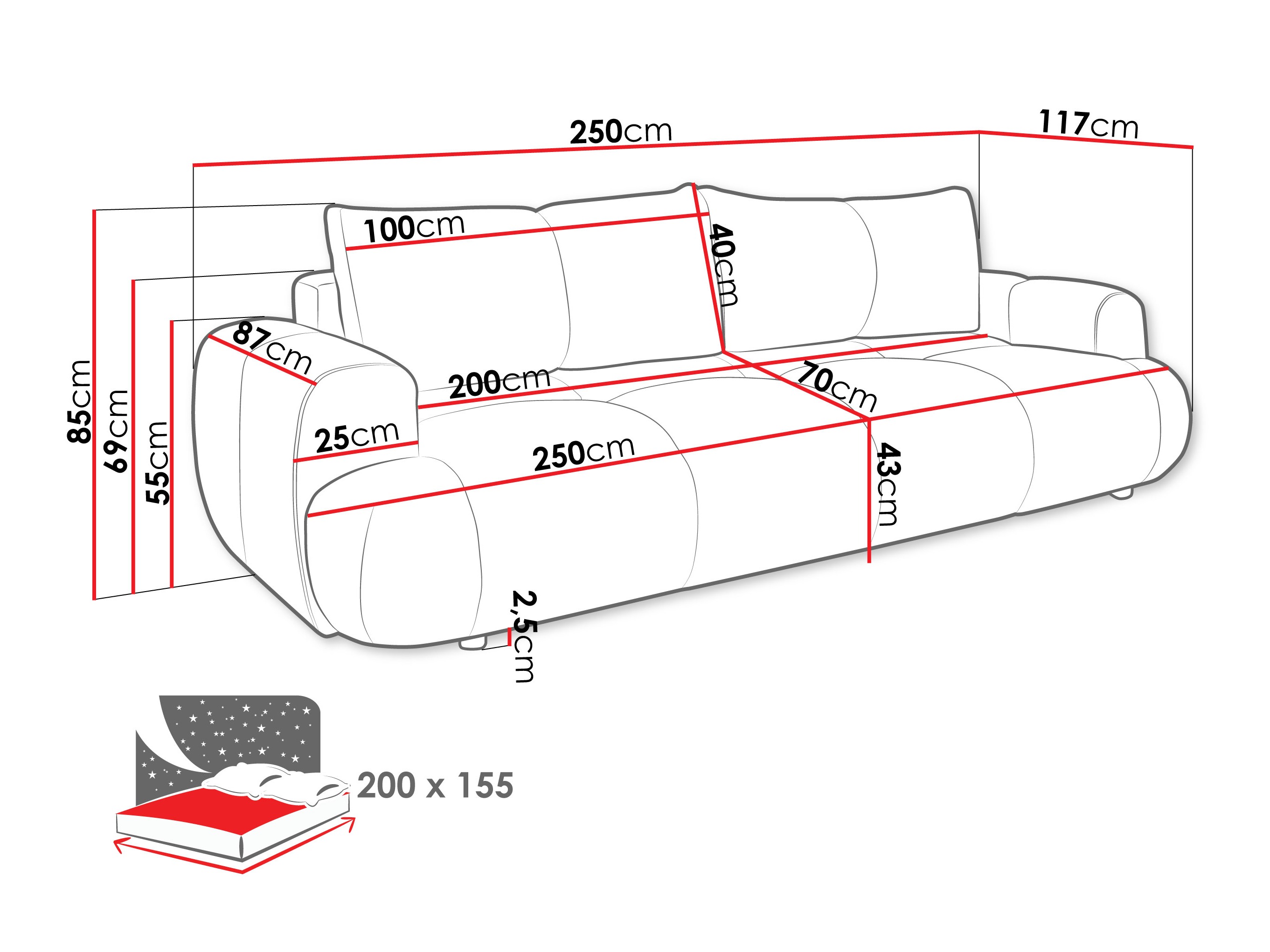 Diivanvoodi TrendyNest 115 (Now Or Never 03)