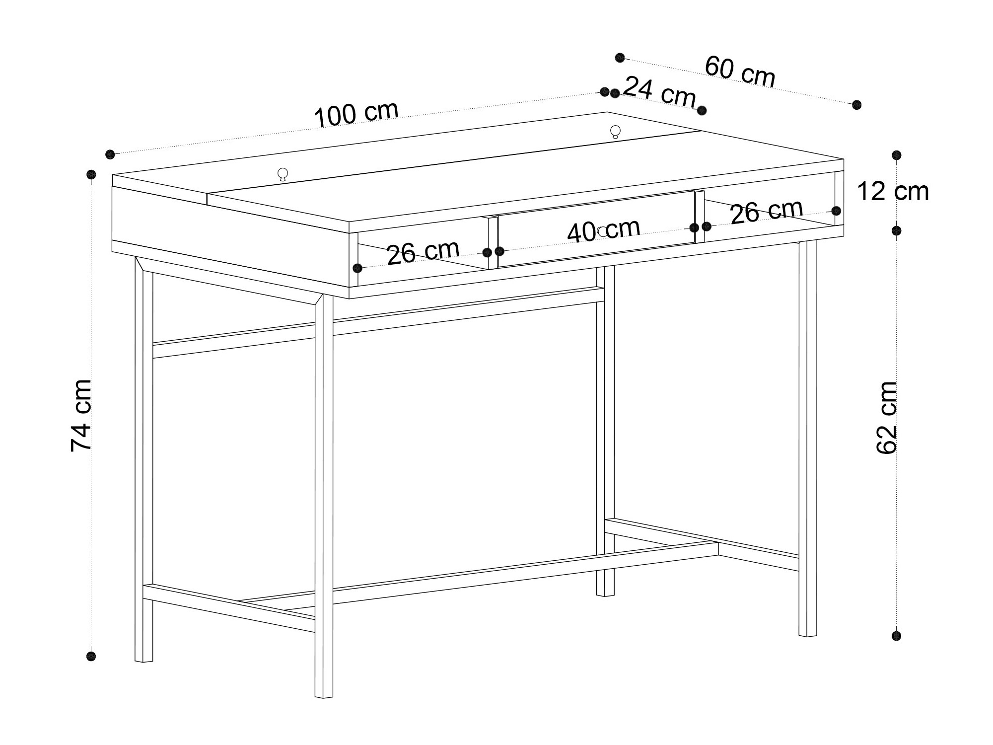 Kirjutuslaud Vestesu 133