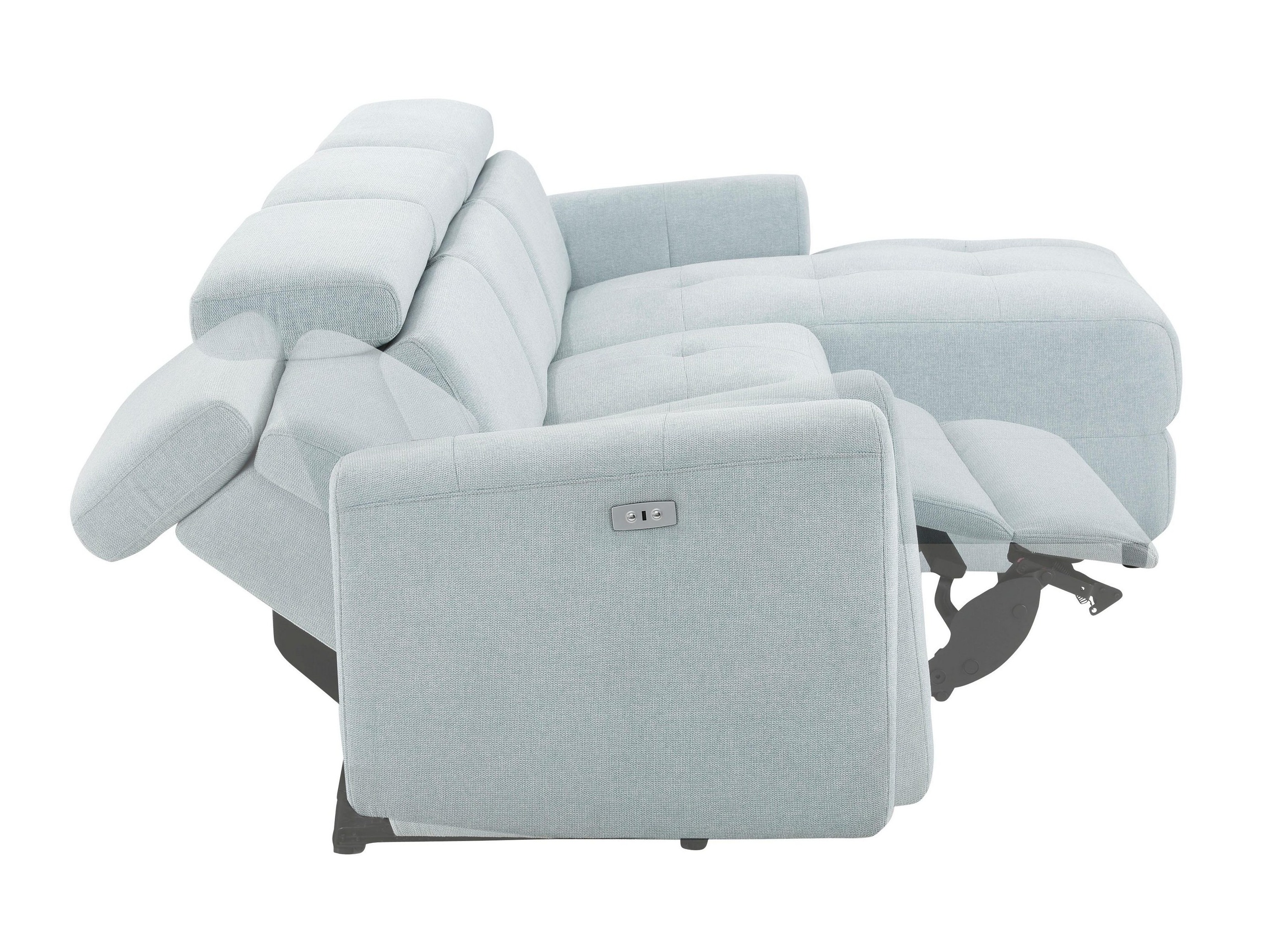 Pehme nurga recliner Denton 1490 (Helesinine)