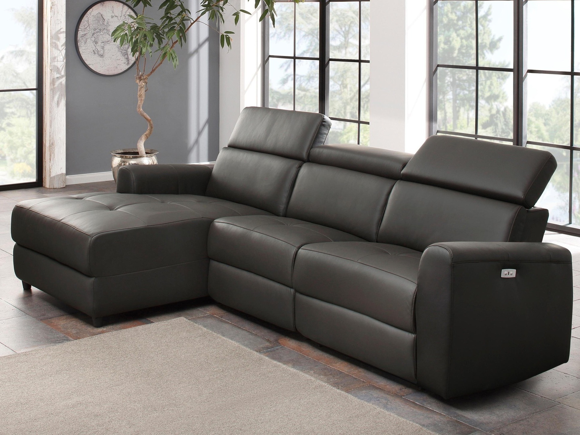 Pehme nurga recliner Denton 1490 (Pruun)