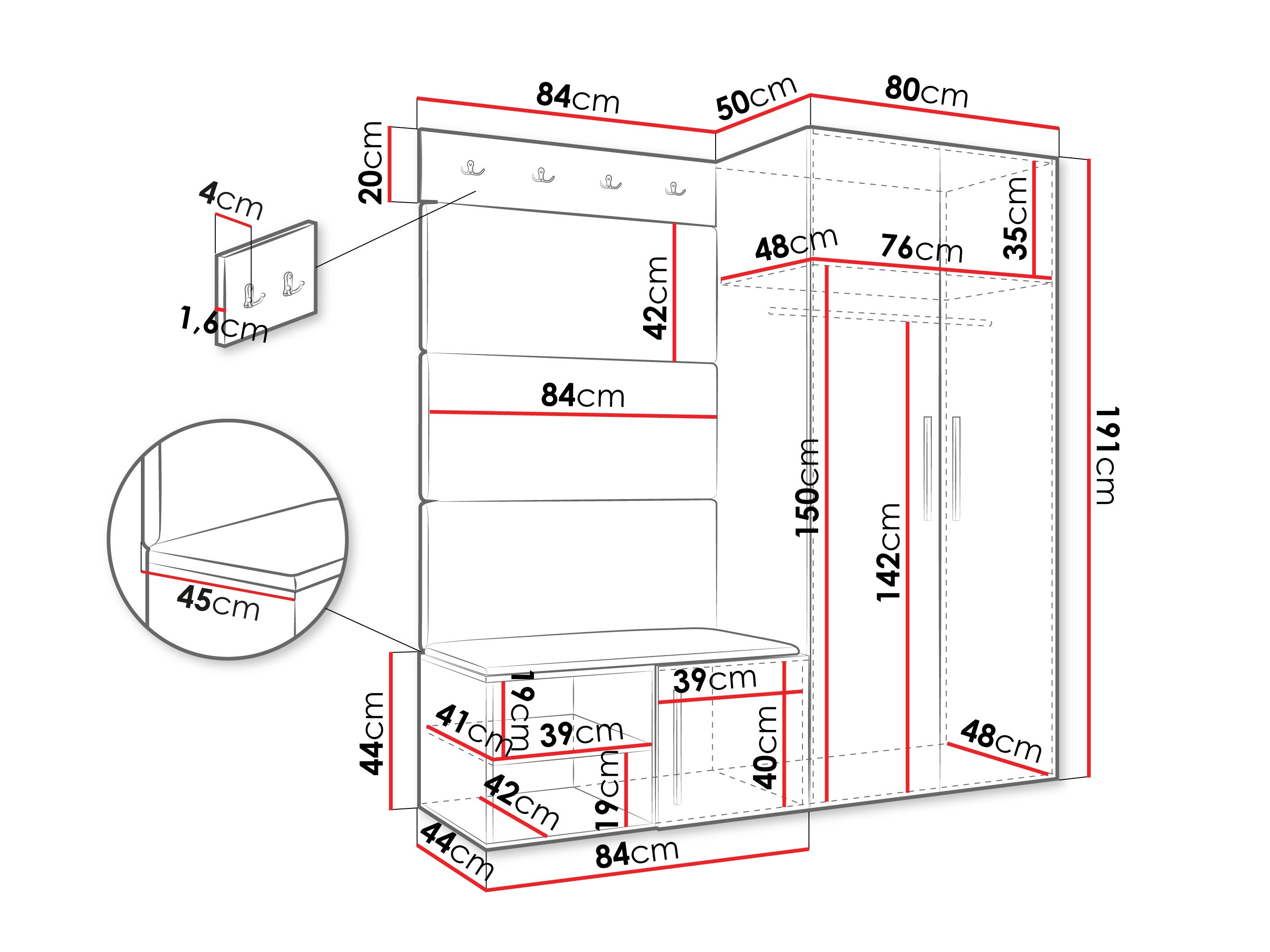 Esikukomplekt Hartford 526 (Kašmiir)