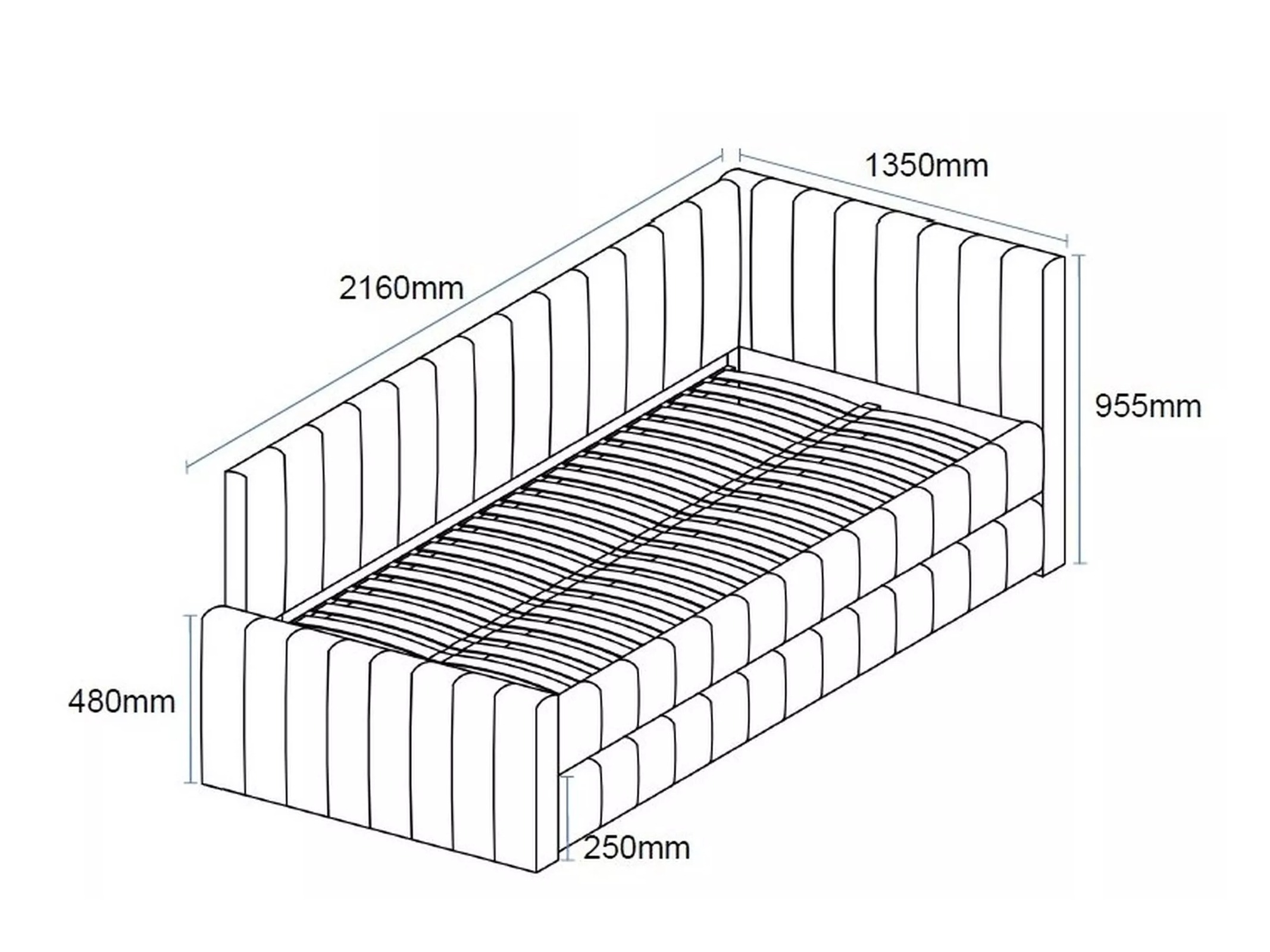Voodi Detroit 855 (Beež)