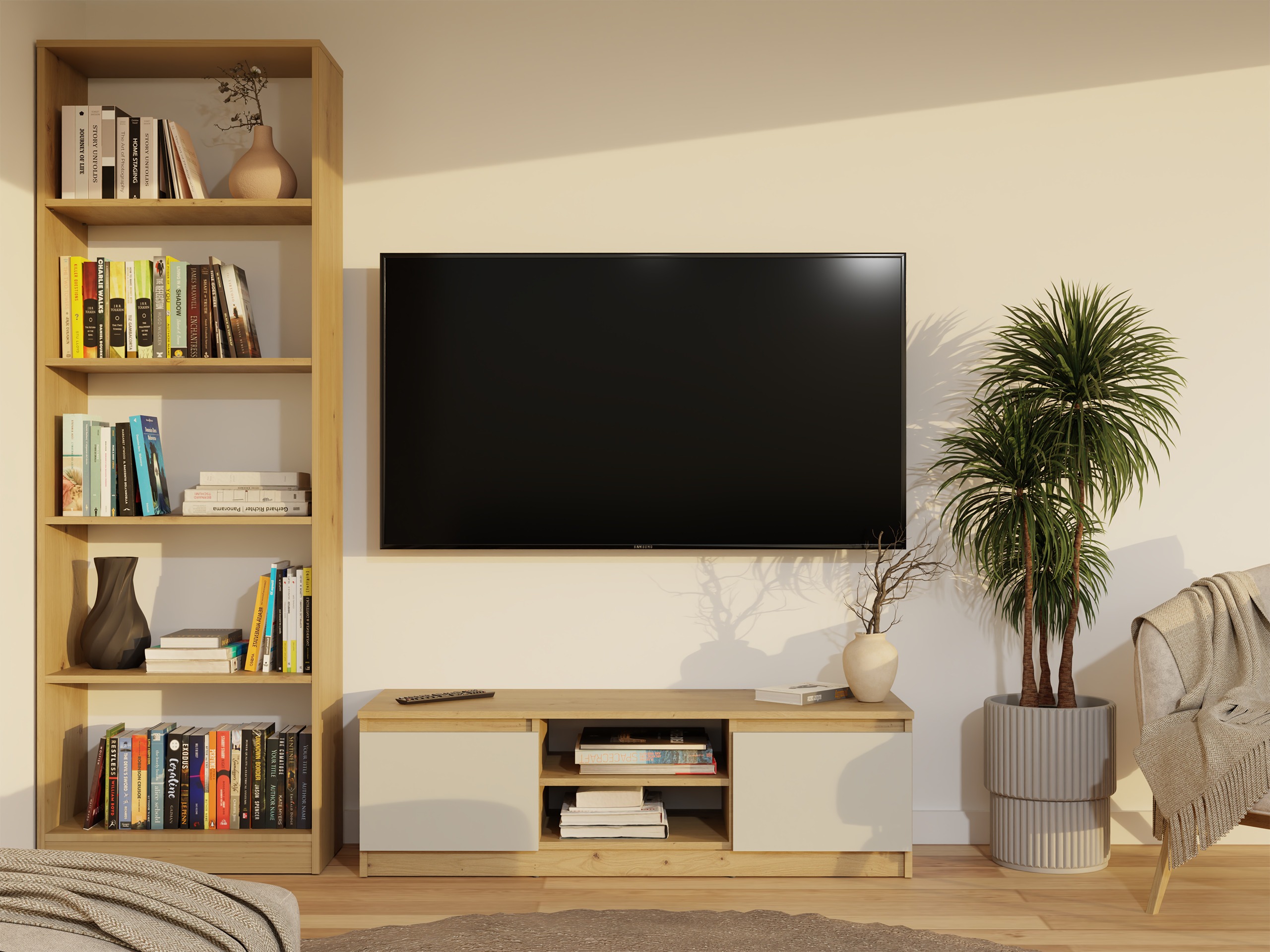 TV-alus Elbvelu 123 (Artisan tamm + Kašmiir)