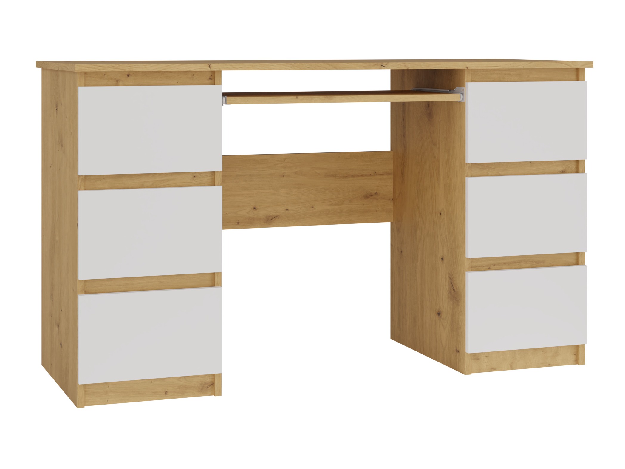 Kirjutuslaud Mandeville 178 (Artisan tamm + Valge)