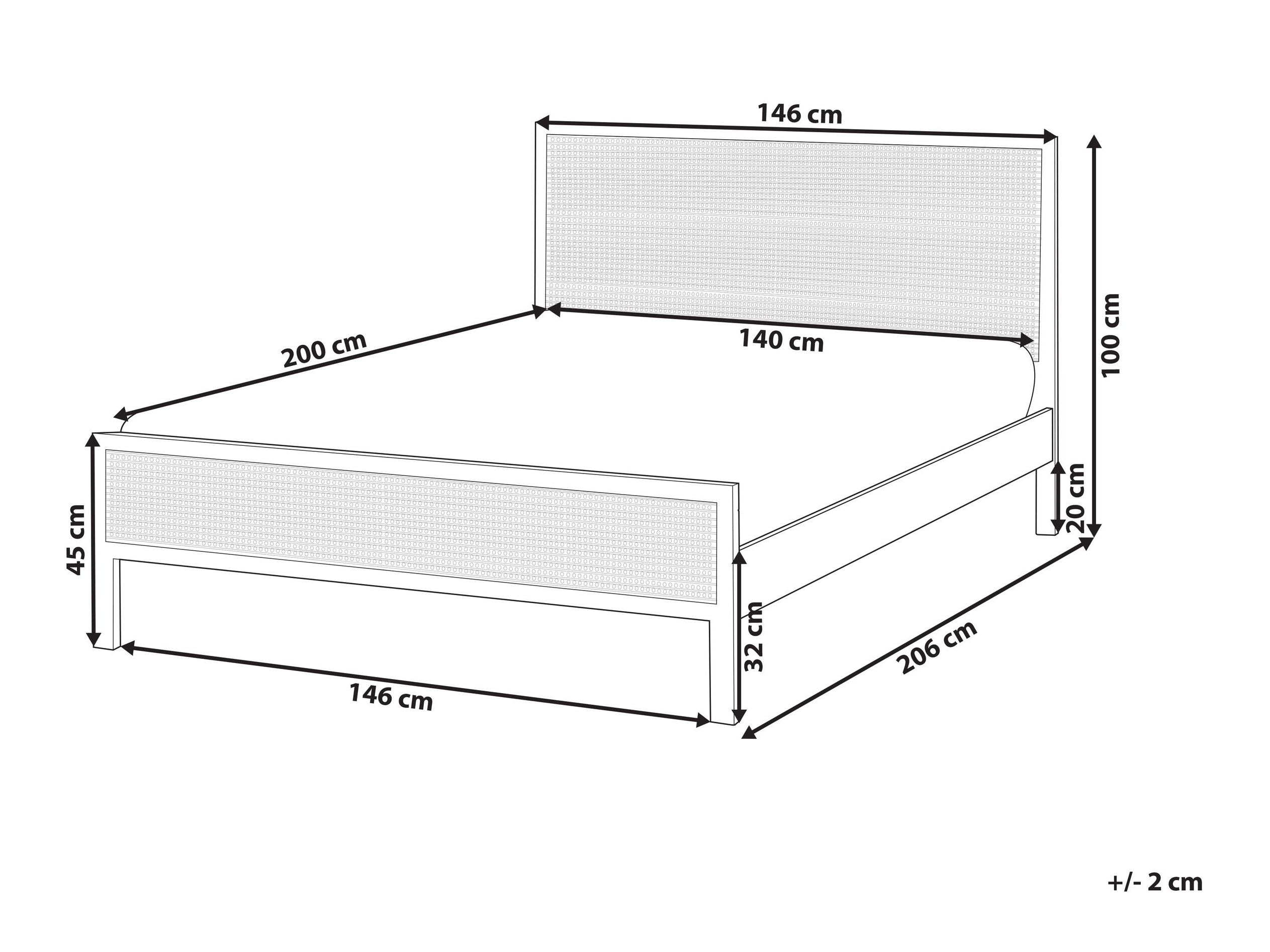 Voodi Berwyn 2751 (Must)