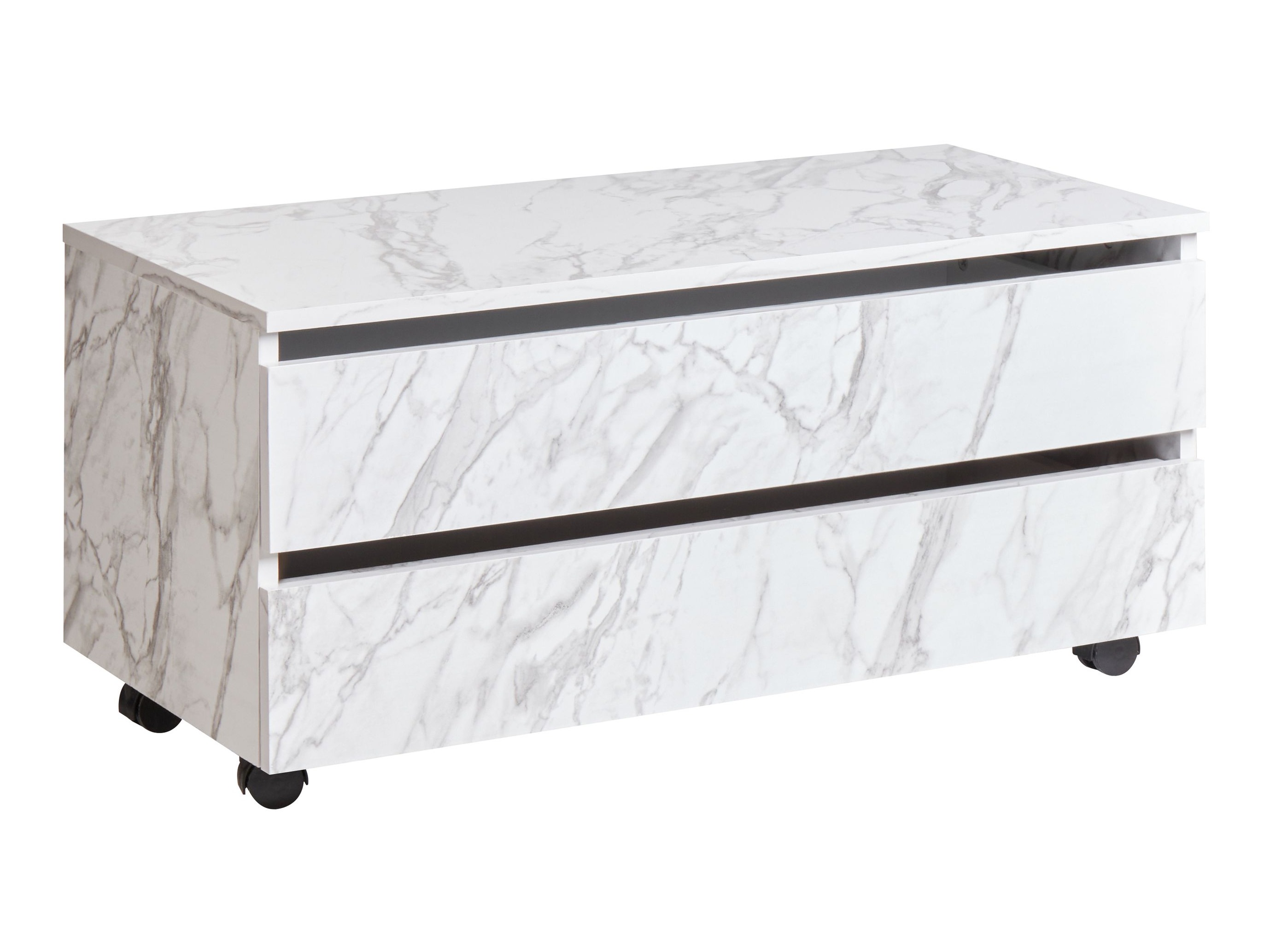 Vannitoa põrandakapp Berwyn 2755 (Valge marmor)