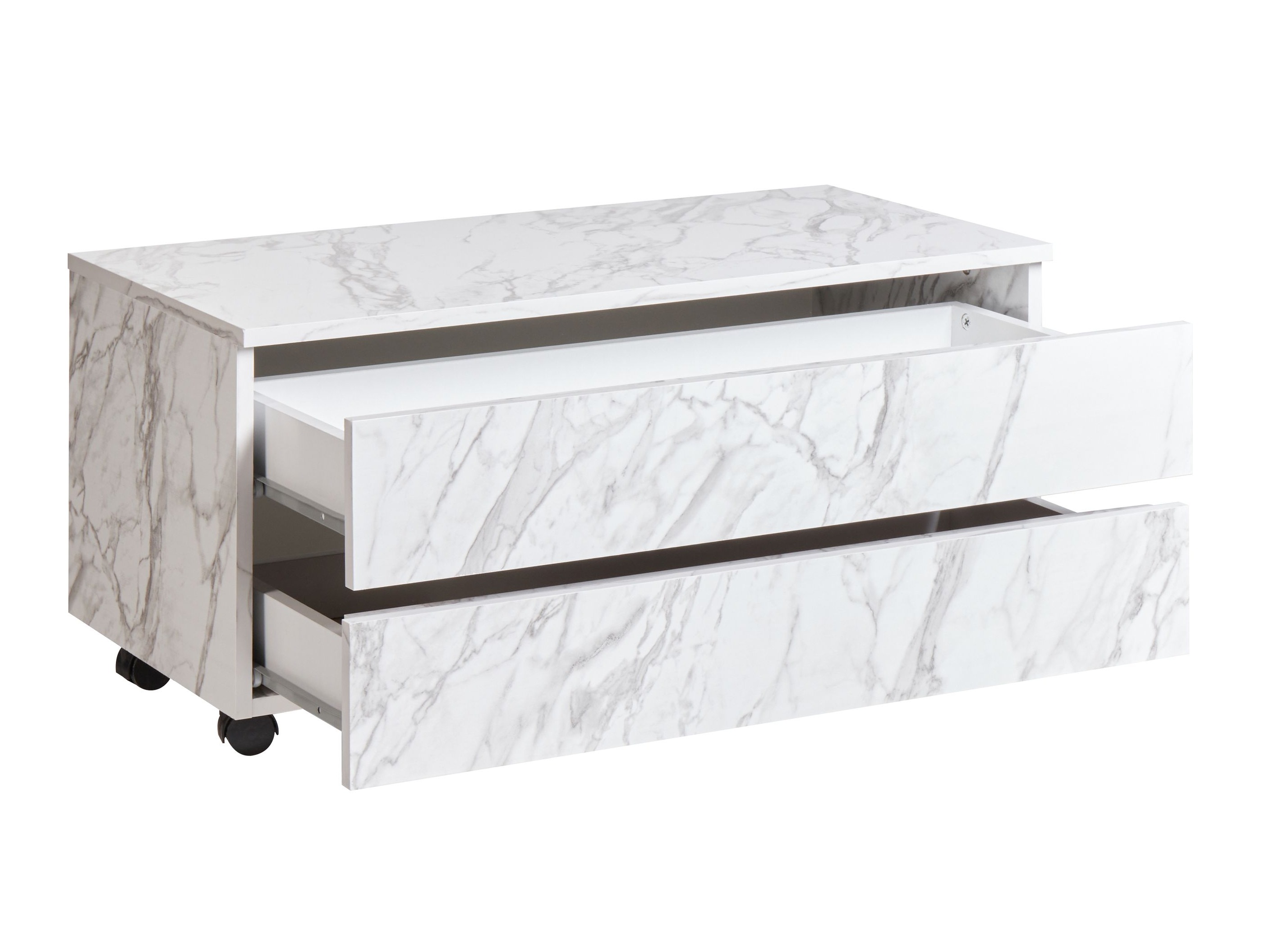 Vannitoa põrandakapp Berwyn 2755 (Valge marmor)