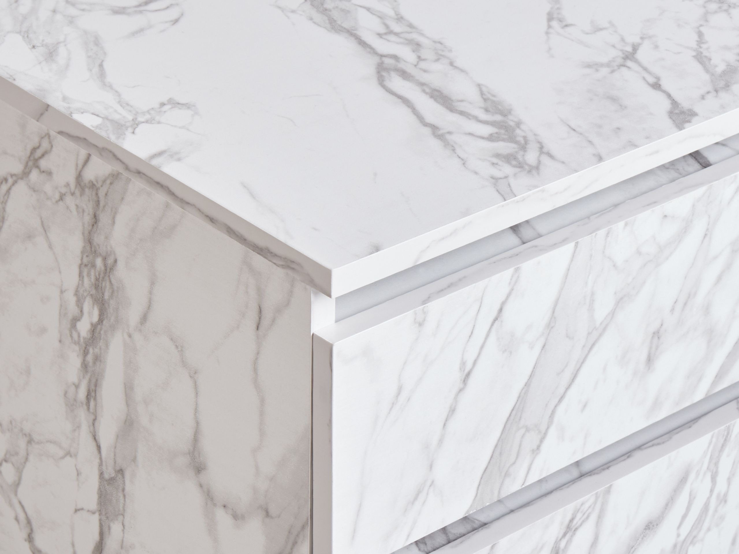 Vannitoa põrandakapp Berwyn 2755 (Valge marmor)