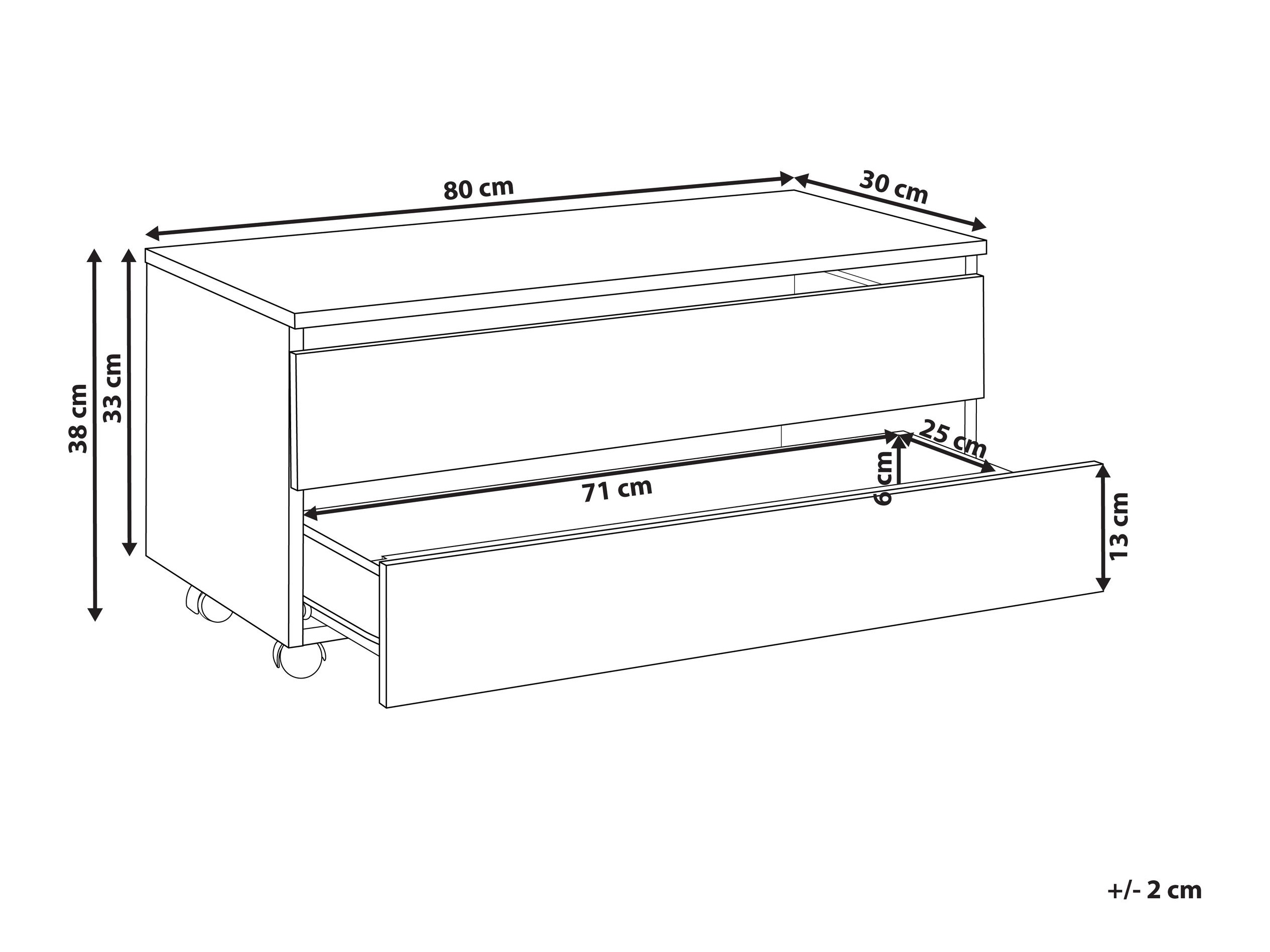 Vannitoa põrandakapp Berwyn 2755 (Valge marmor)