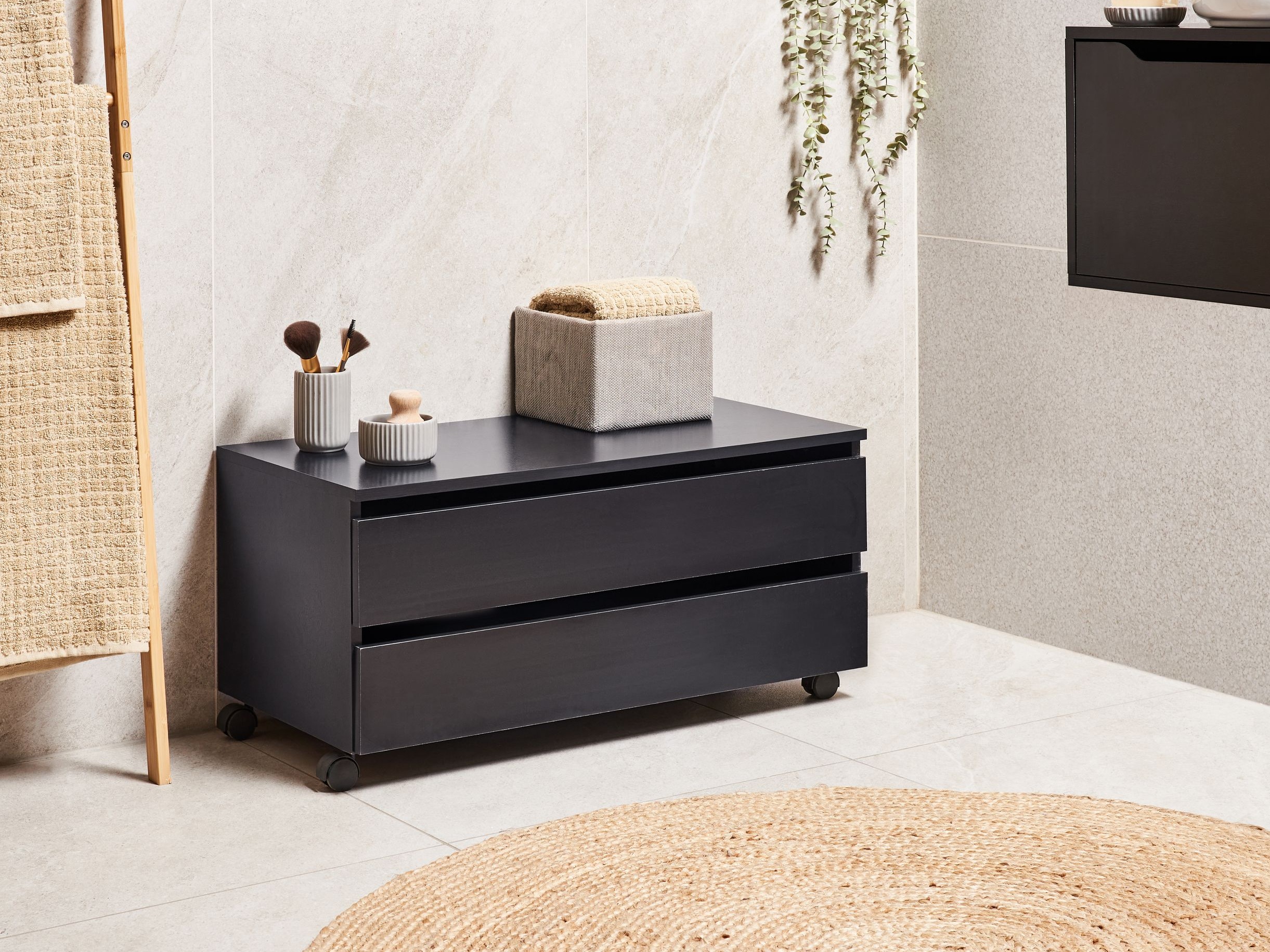 Vannitoa põrandakapp Berwyn 2755 (Must)