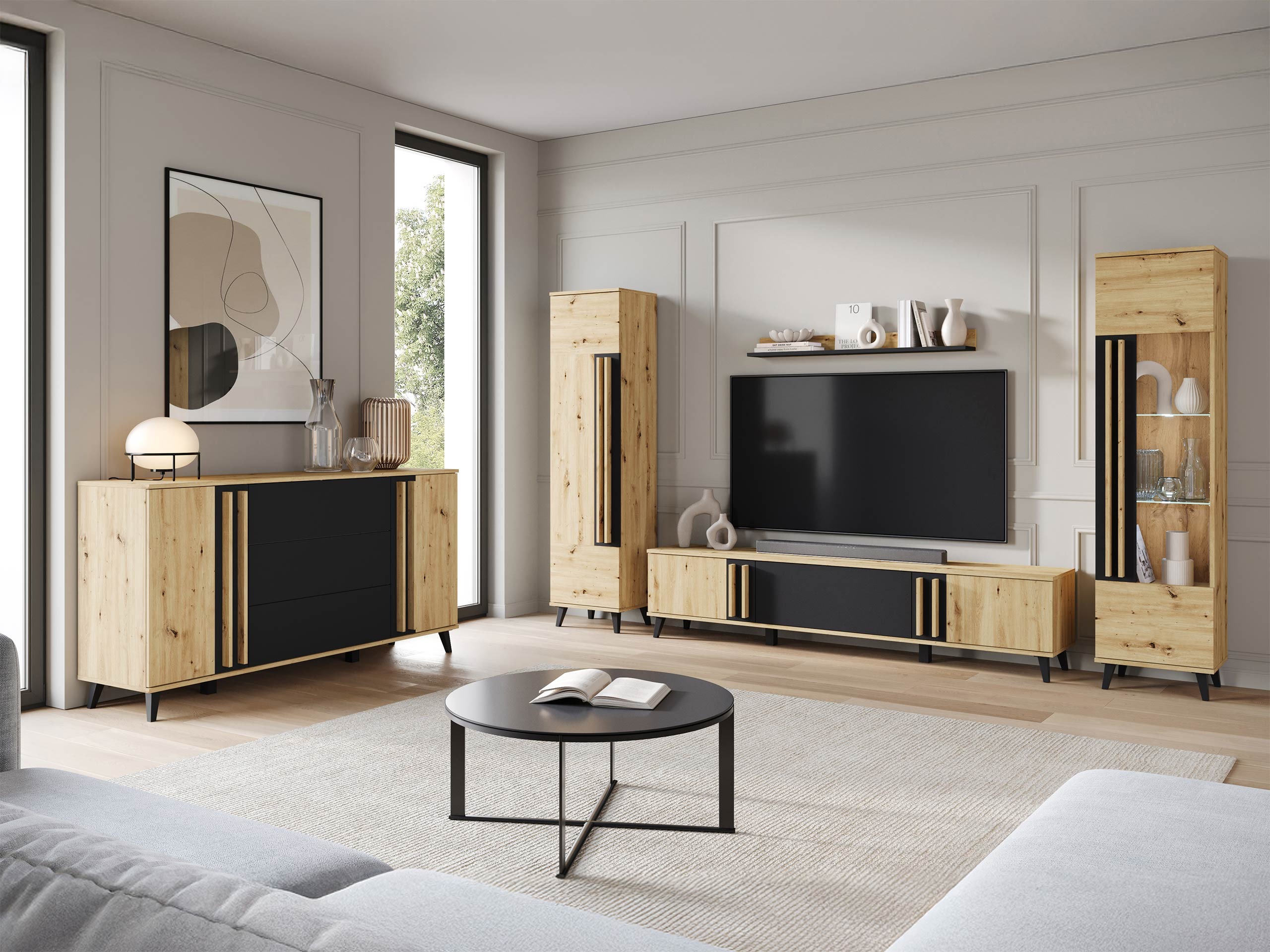 Elutoa komplekt Temora 105 (Artisan tamm + Grafiit)