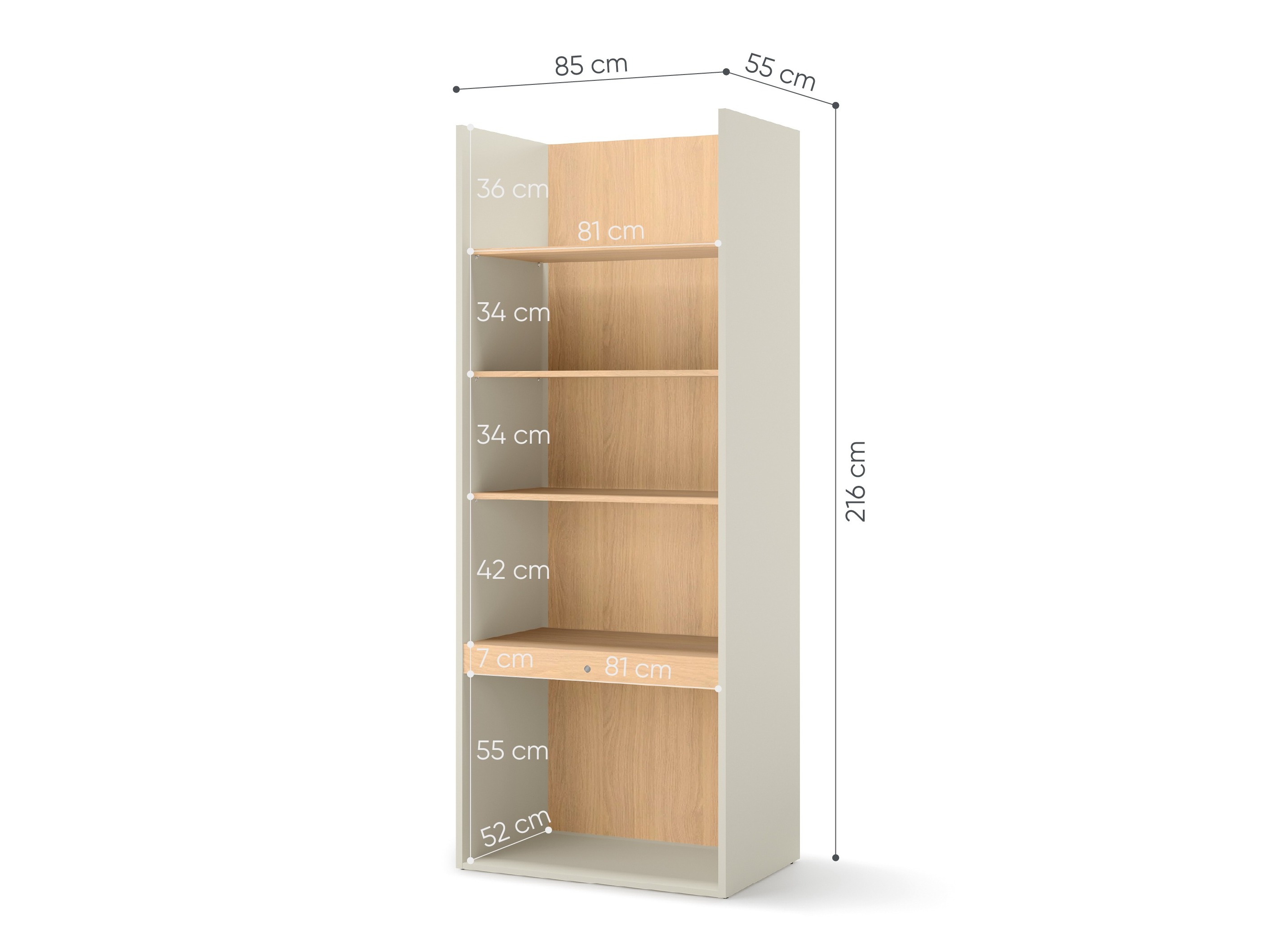 Riiul Evareve 103 (Tamm + Helepruun)
