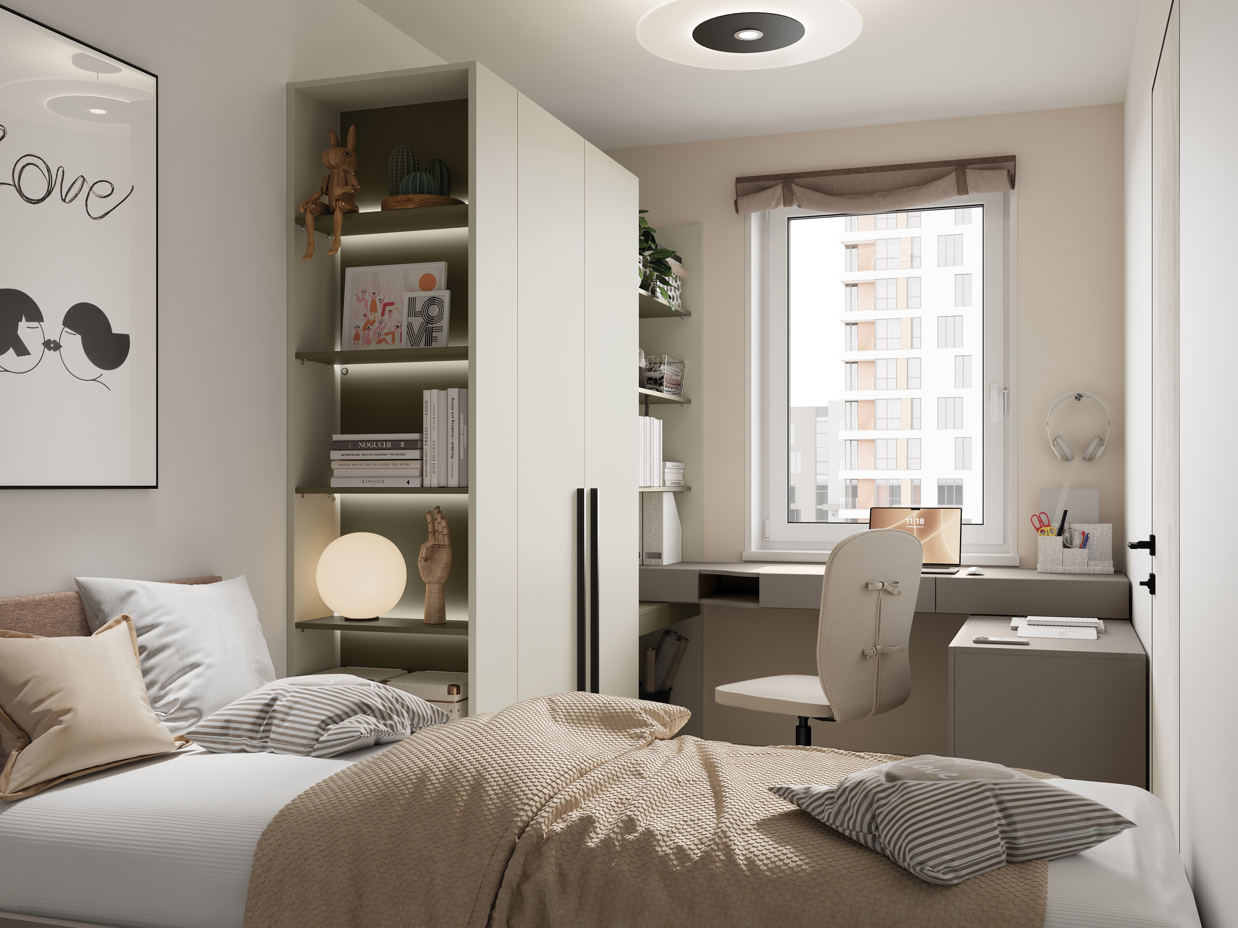 Riiul Evareve 104 (Roheline + Helepruun)