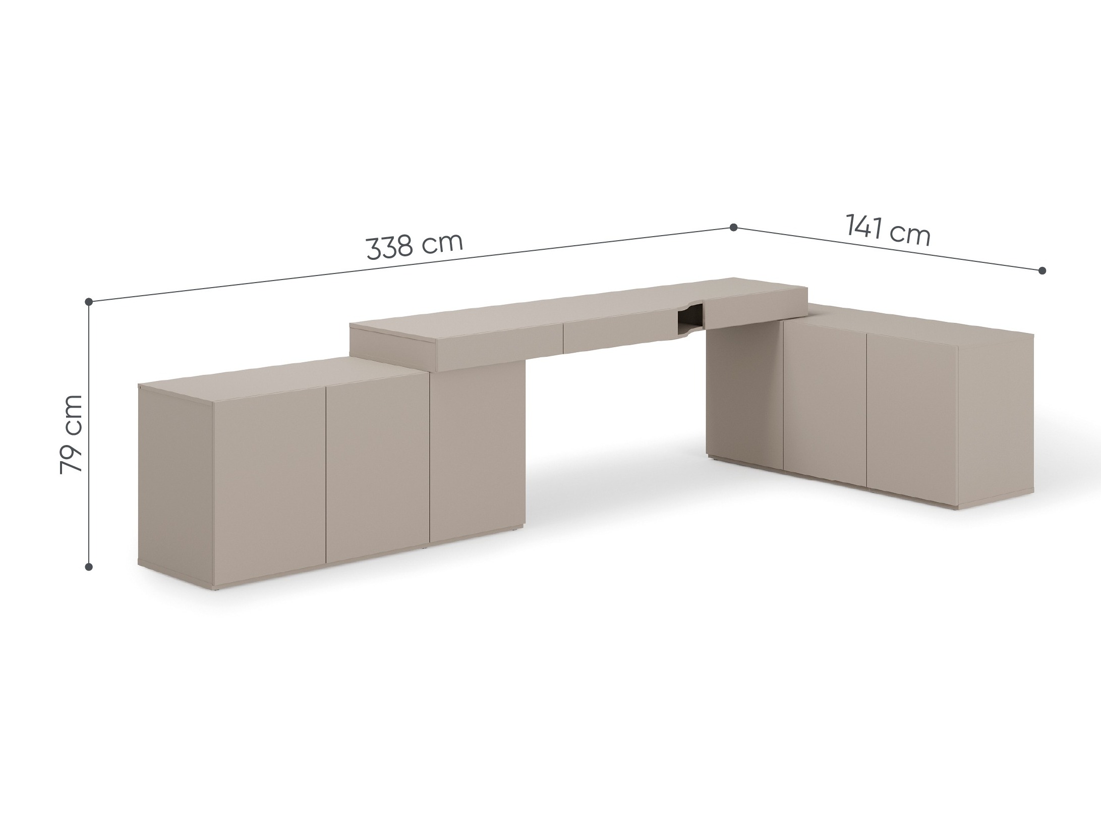 Kontori nurgalaud Evareve 115 (Vasak)