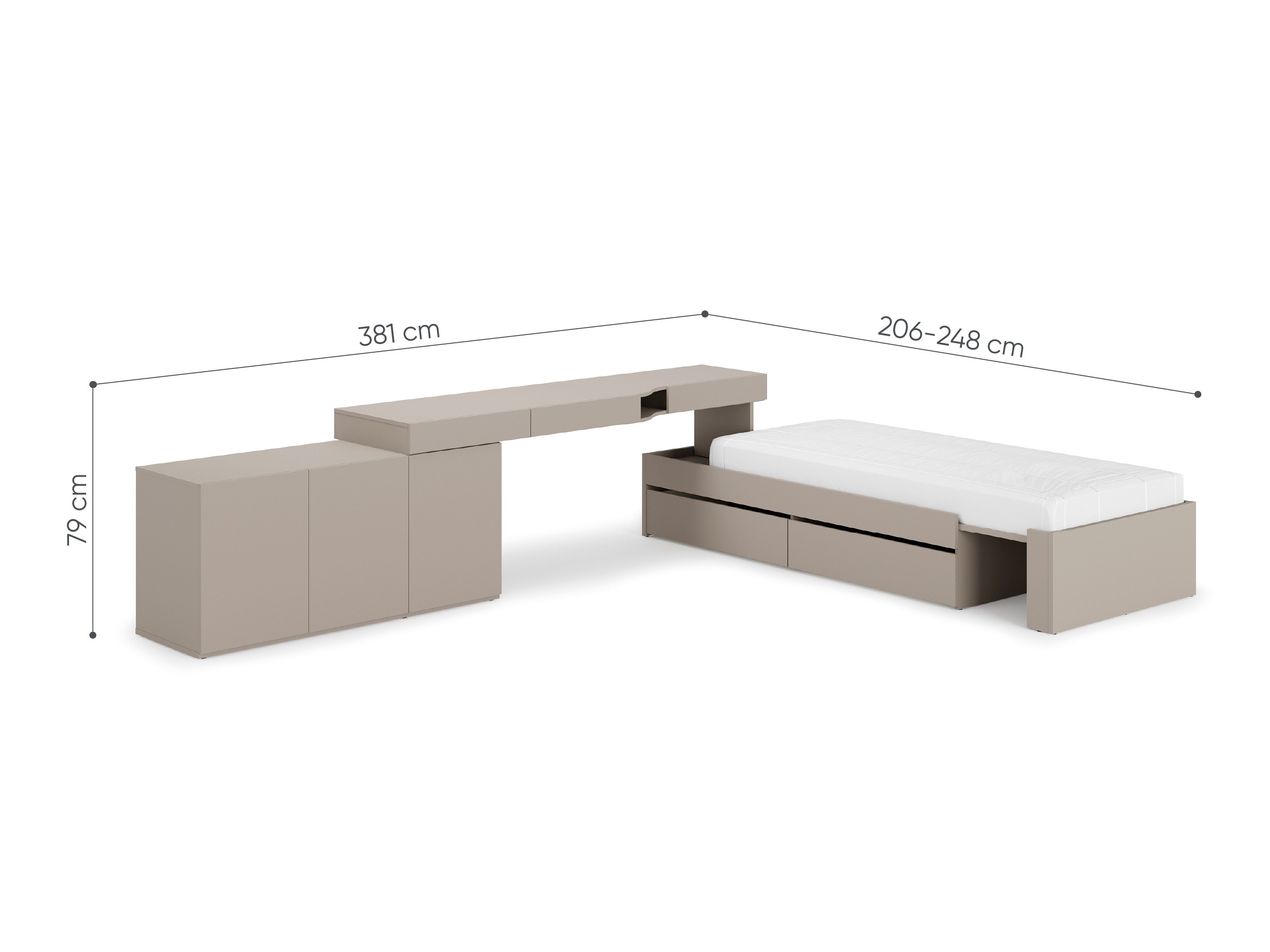 Mööblikomplekt Evareve 113 (Vasak)