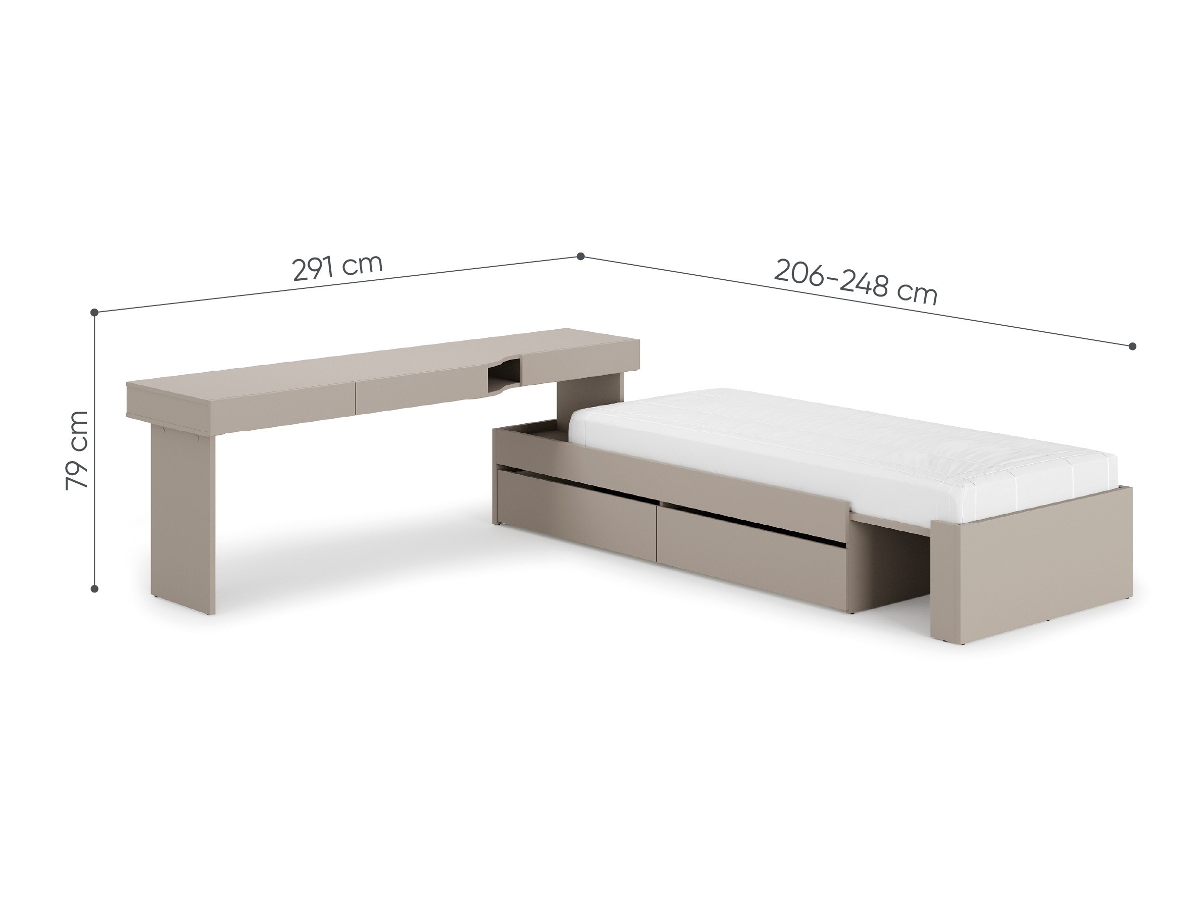 Mööblikomplekt Evareve 117 (Vasak)