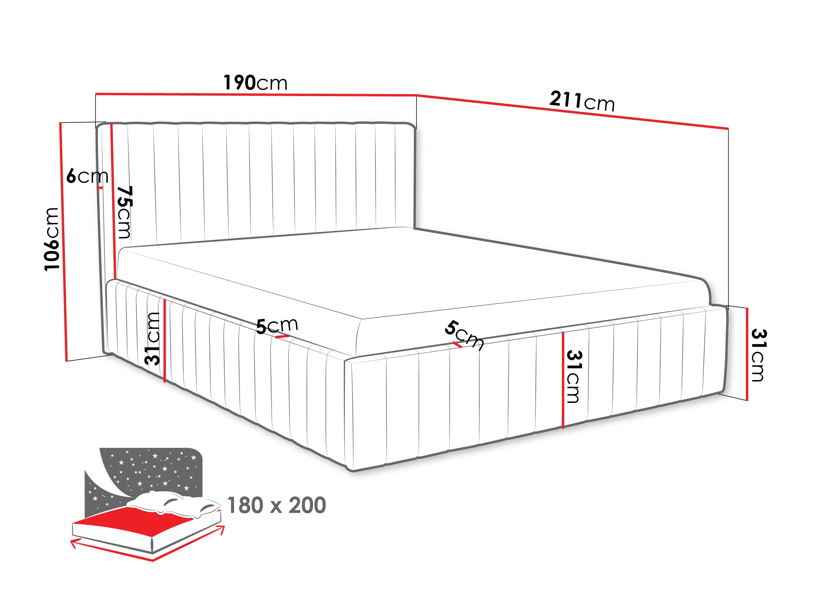 Voodi Baltimore 202 (Fresh 37)