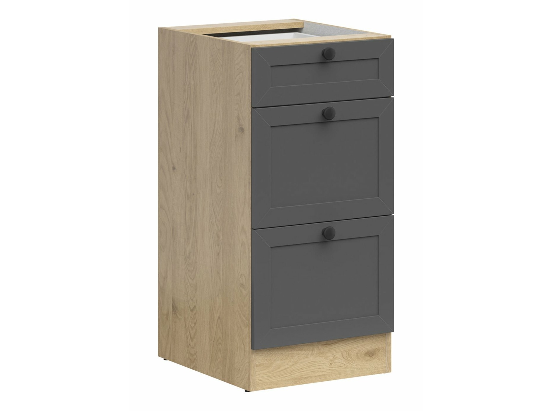 Sahtlitega moodulkapp Classic Grey Oak 107