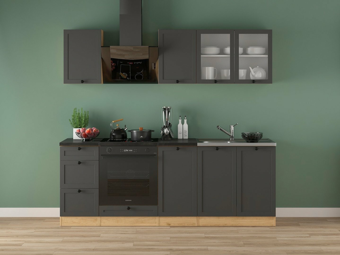 Moodul köögikomplekt Classic Grey Oak 117