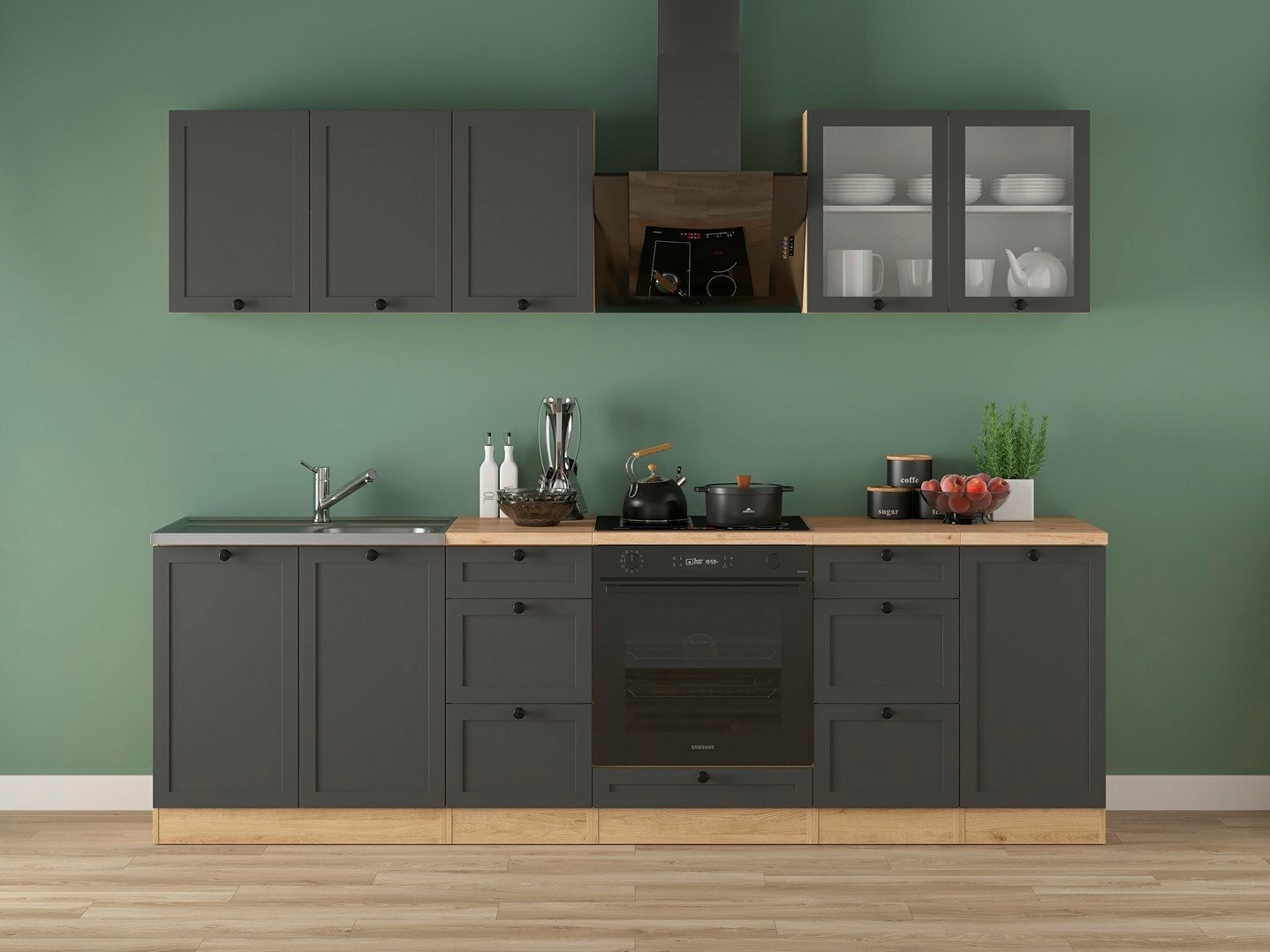 Moodul köögikomplekt Classic Grey Oak 118