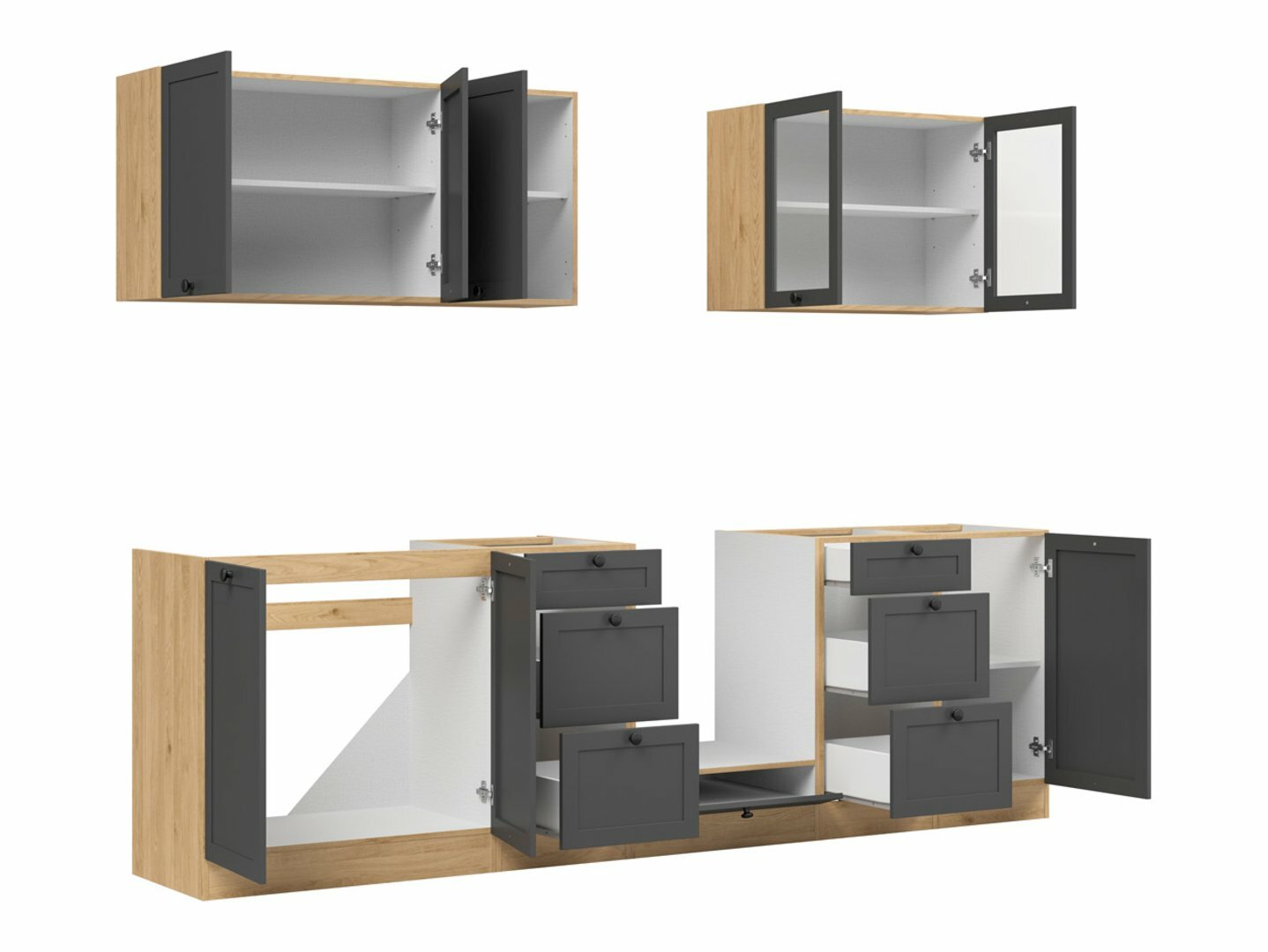 Moodul köögikomplekt Classic Grey Oak 118