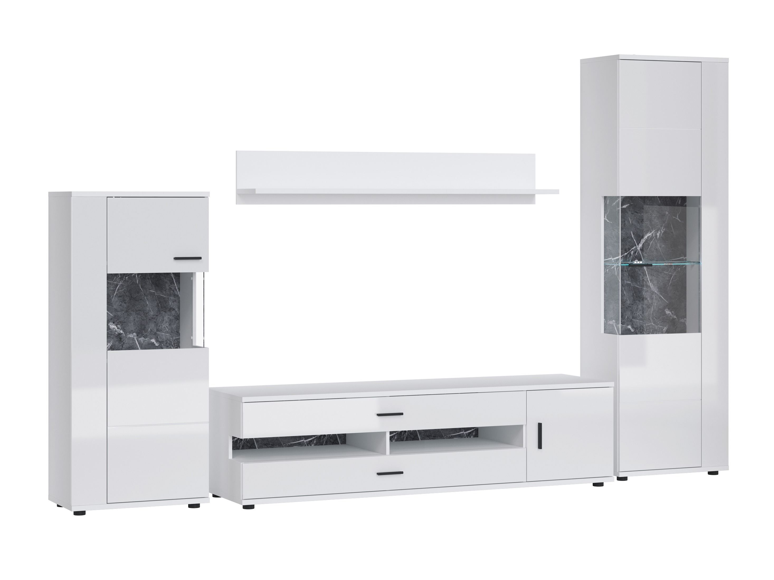 Elutoa komplekt Ontario 161 (Läikiv valge + Valge)