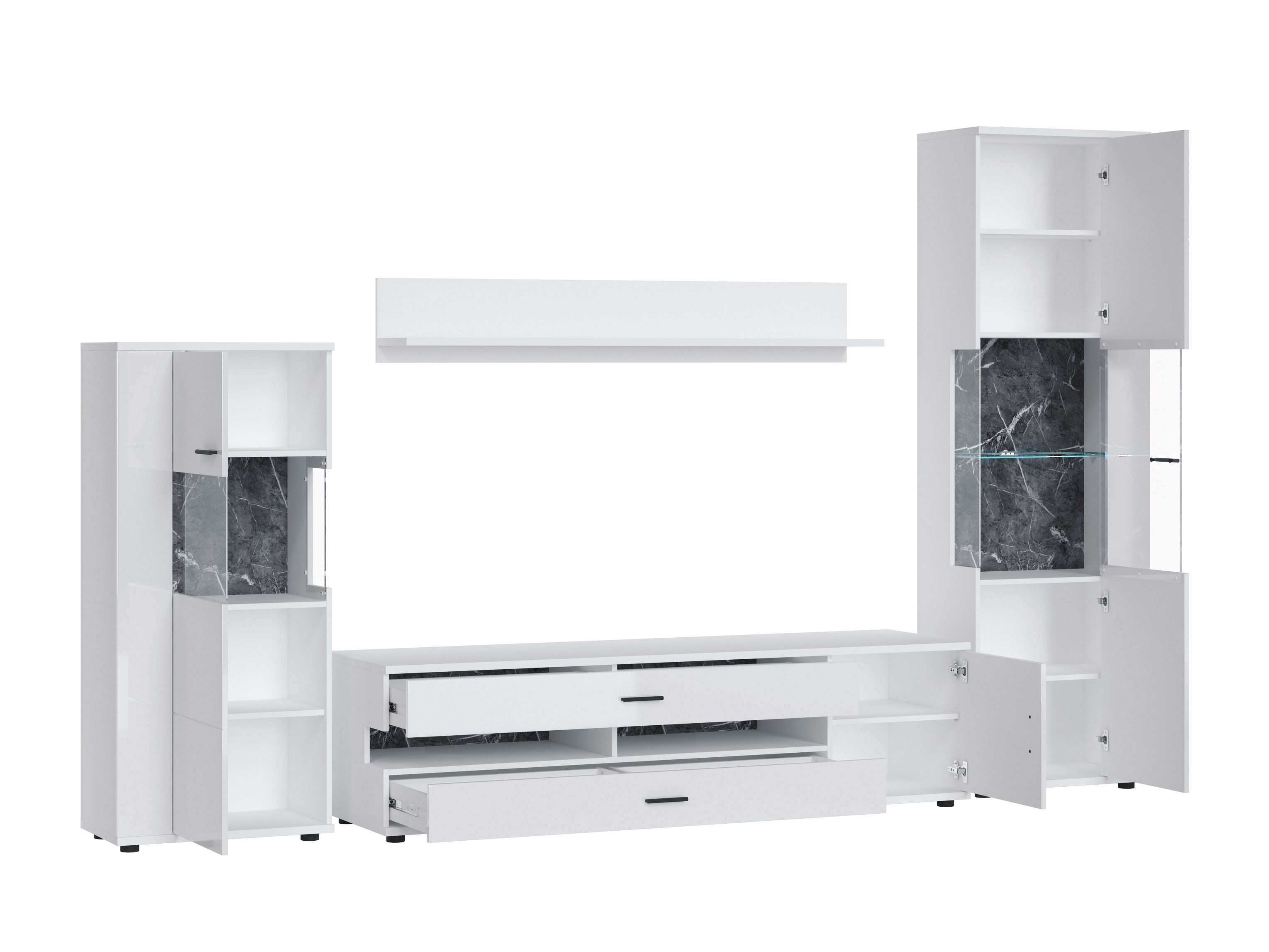 Elutoa komplekt Ontario 161 (Läikiv valge + Valge)